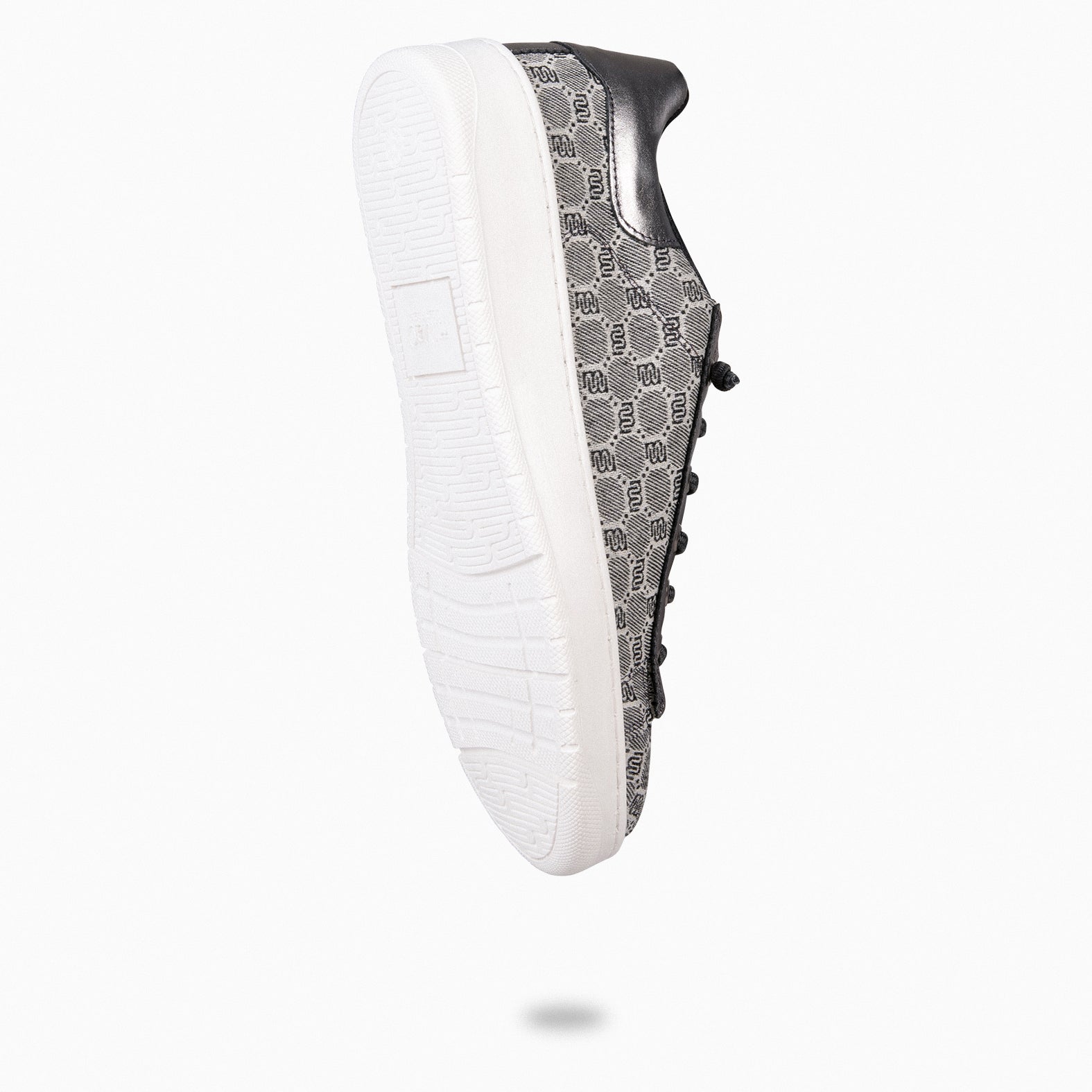 TOULOUSE - Zapatillas cordones elásticos NEGROPLOMO - miMaO ®