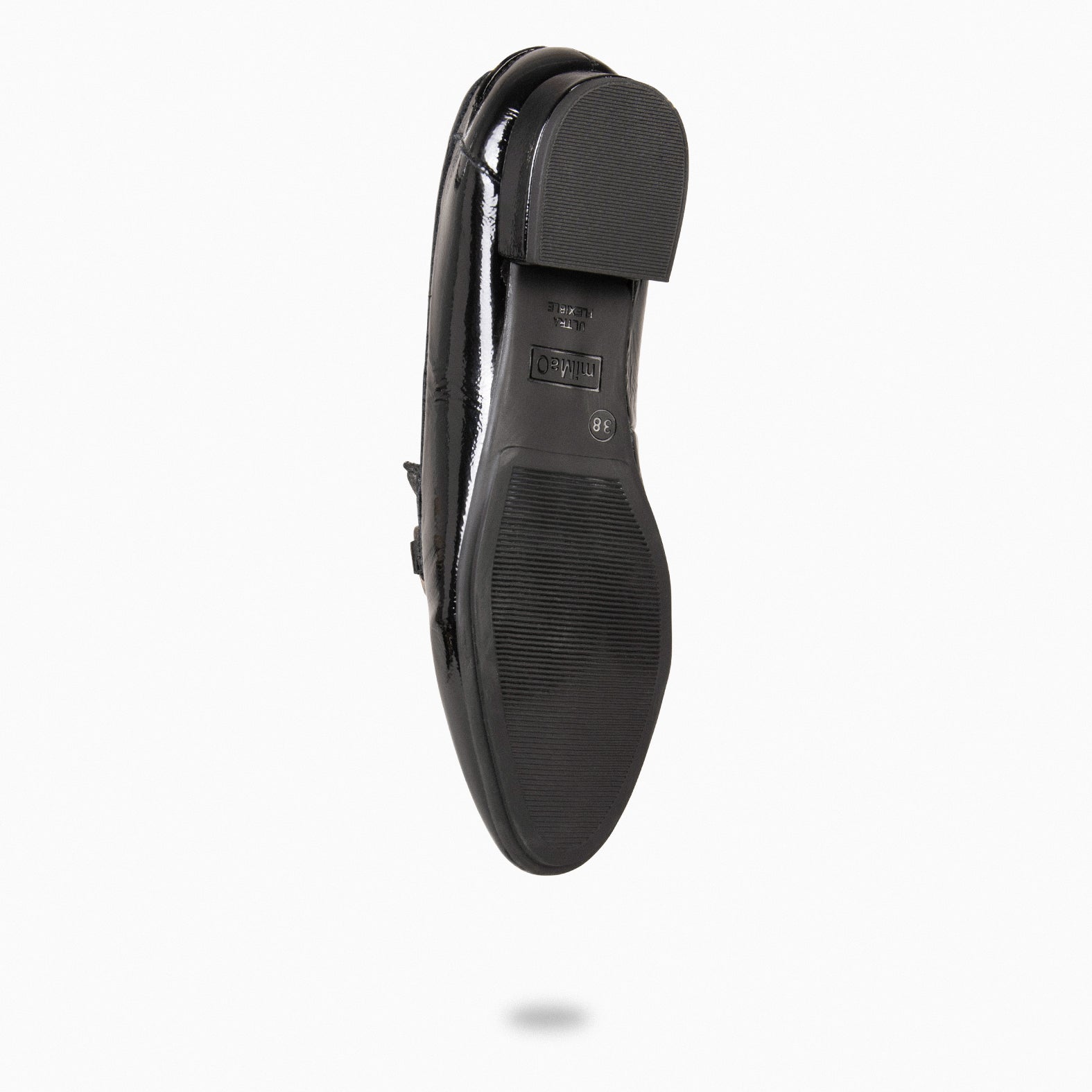 ISABEL - Mocasines planos con adorno NEGRO COCO - miMaO ®