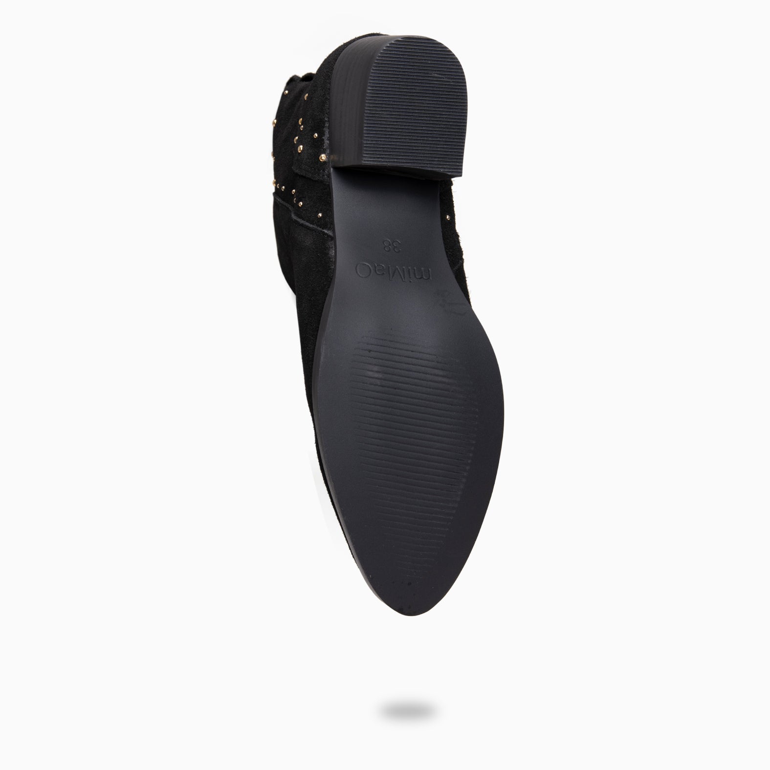 DUSTY – Botines de serraje con tachas NEGRO - miMaO ®