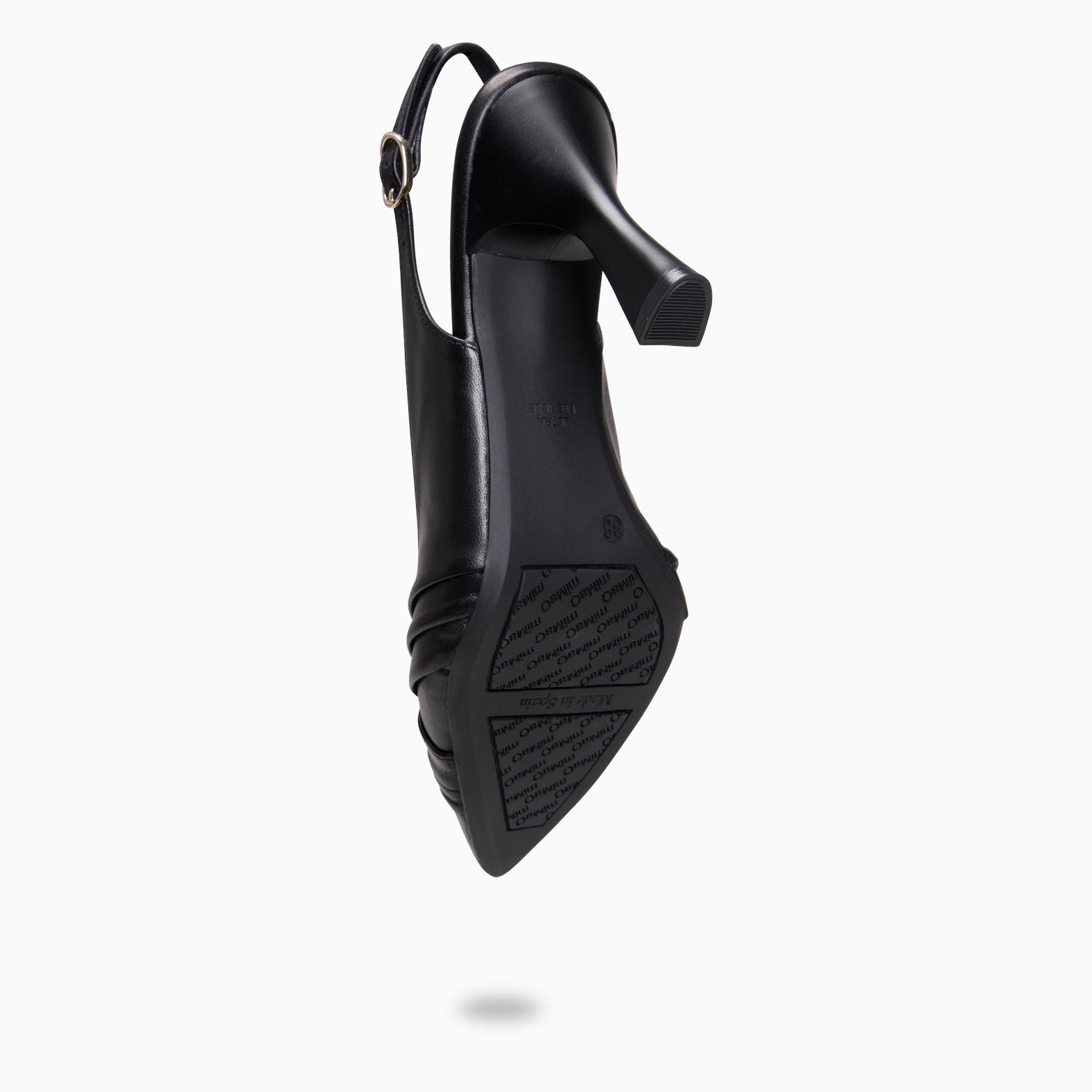 CARLA - Zapato de tacón alto destalonado NEGRO - miMaO ®