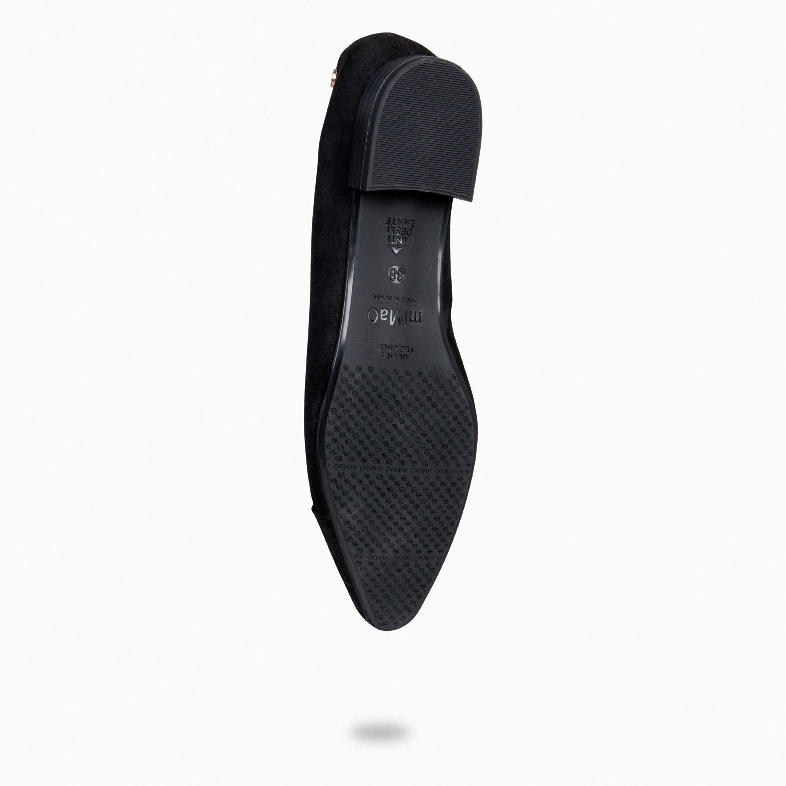 MARIE - Zapatos de tacón Bajo de punta fina NEGRO - miMaO ®