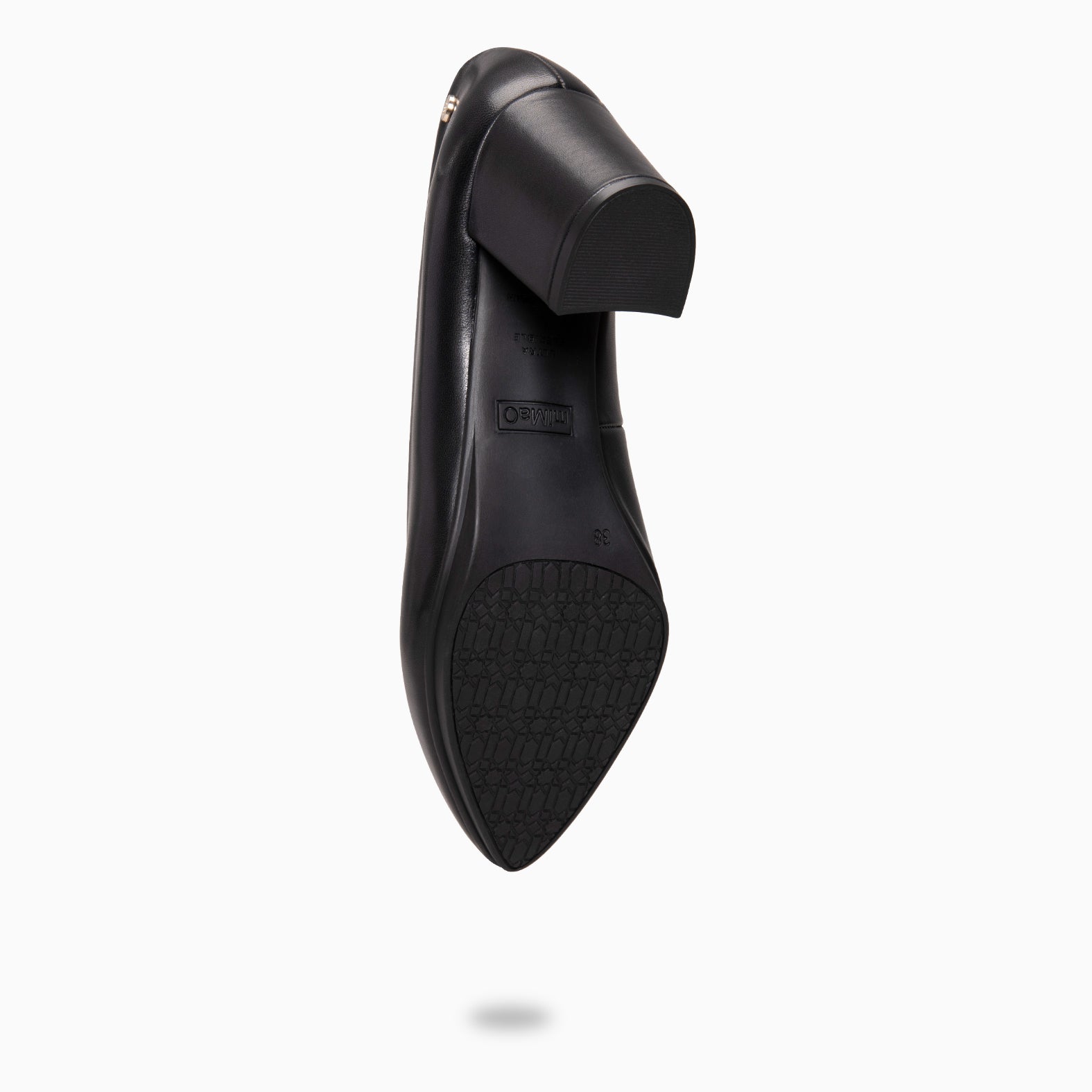 URBAN S SALÓN - Zapatos de tacón medio de napa NEGRO - miMaO ®