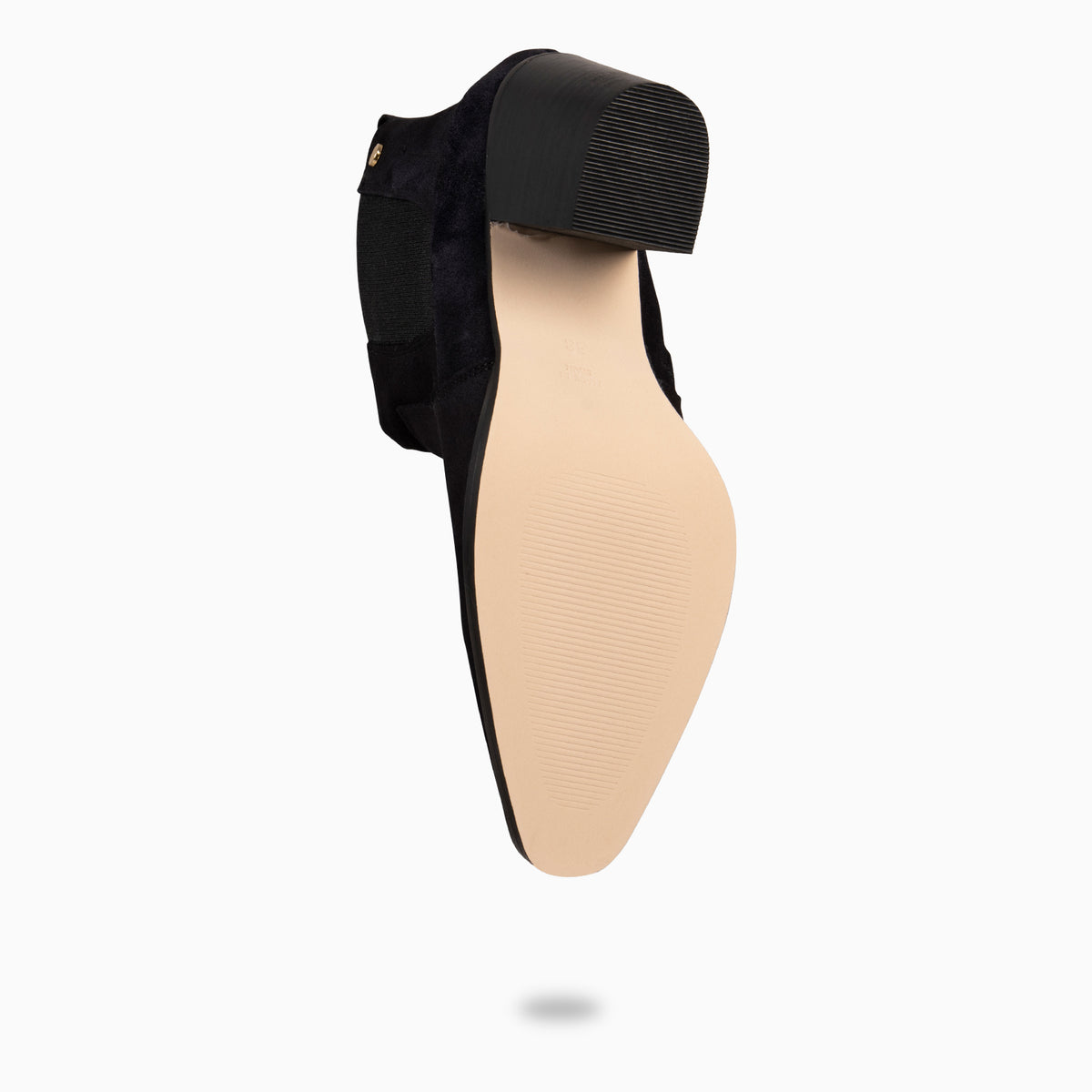AMBER – Botines de tacón ancho NEGRO