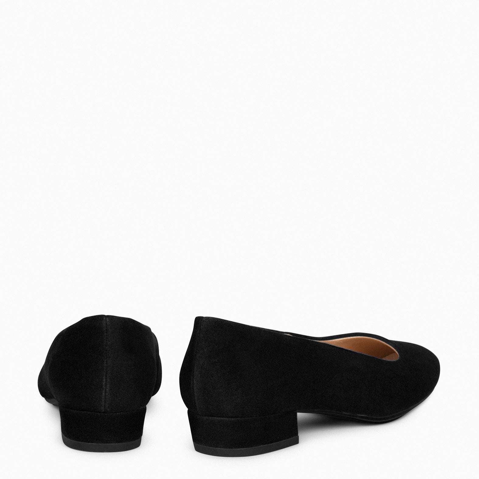 URBAN XS - Zapatos de tacón bajo de ante NEGRO - miMaO ®
