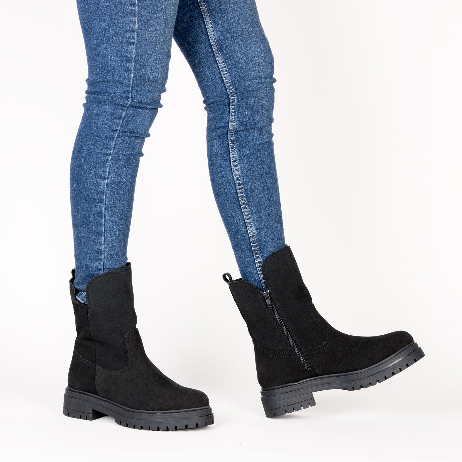 LAPONIA – Bottines Fourrées NOIR pour femme