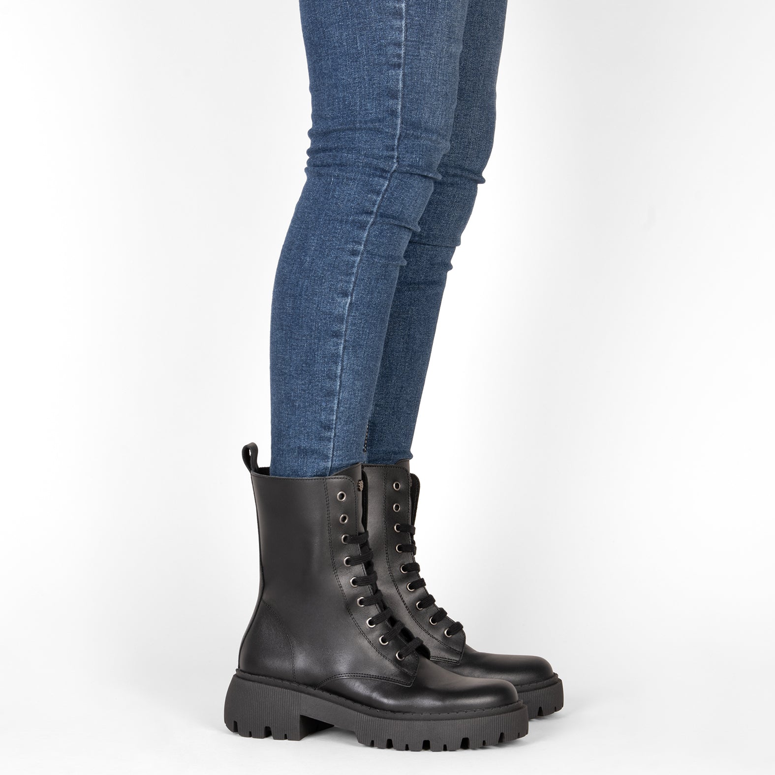 HALEN - Botas militares plataforma track NEGRO - miMaO ®