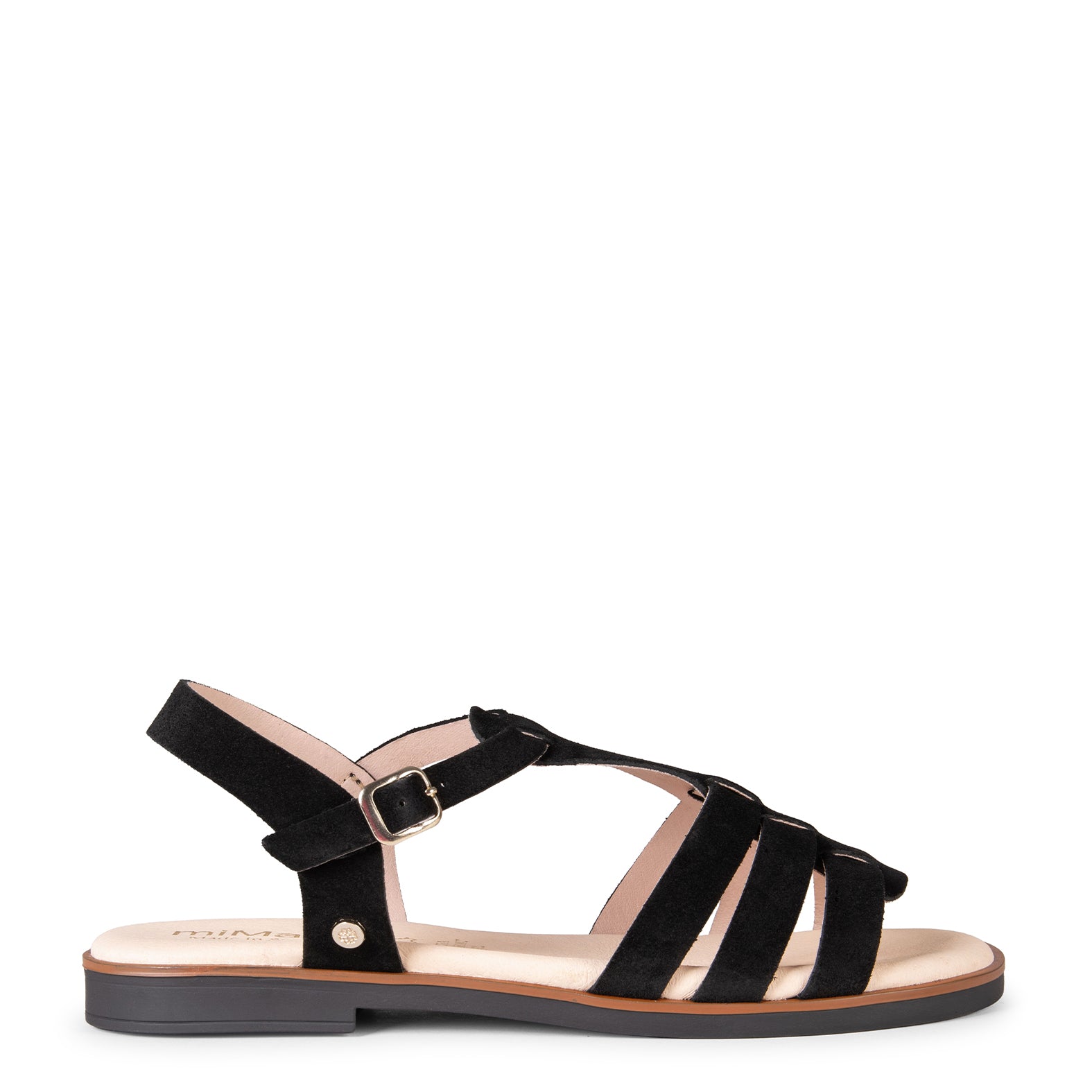 NAIRA - Sandalia tipo pala en NEGRO - miMaO ®