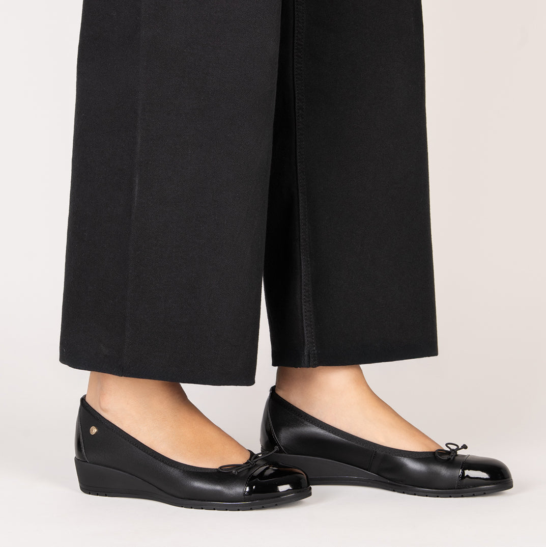 NORINA - Bailarina NEGRO con cuña - miMaO ®