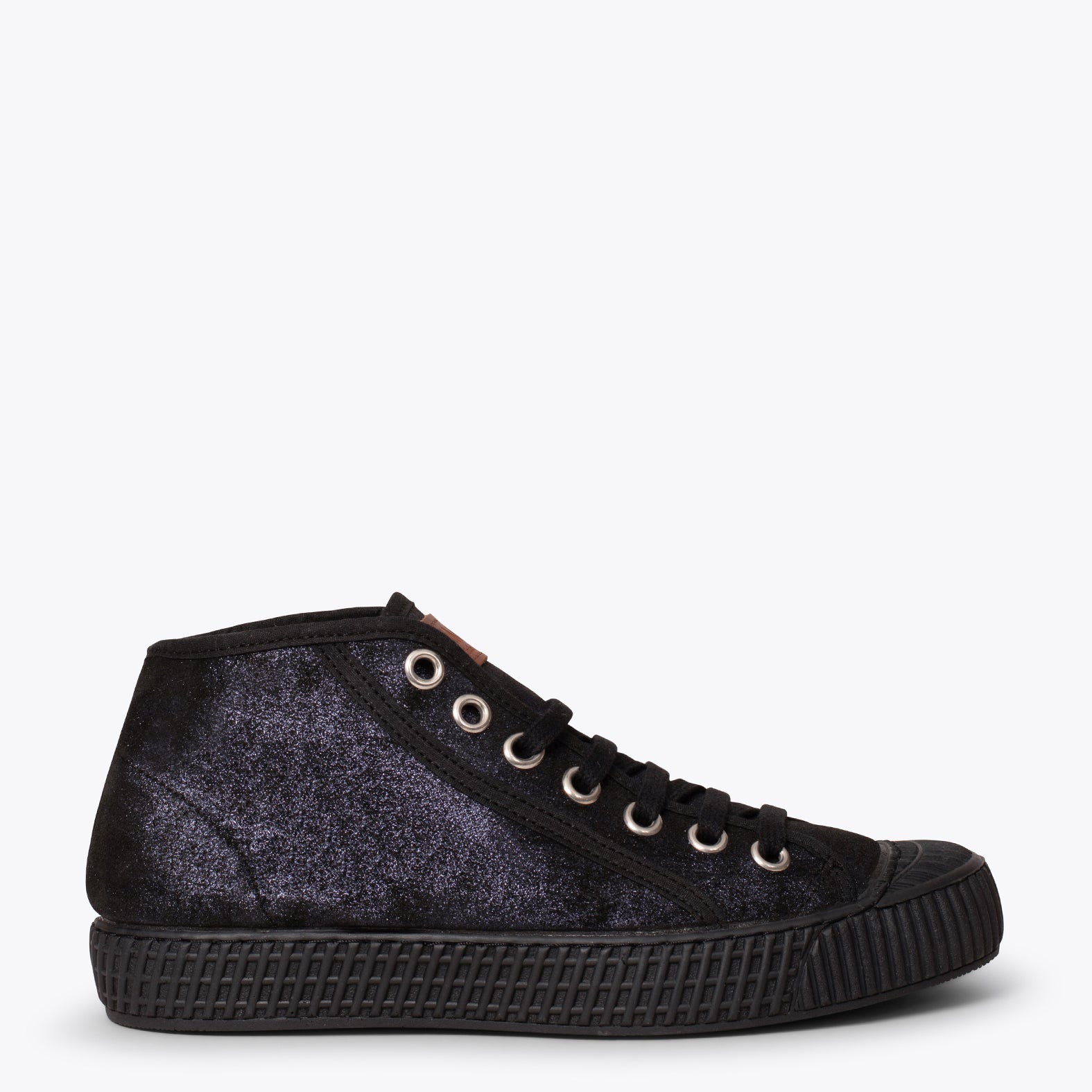 JUMP - Baskets cuir métallisé BLEU pour femme