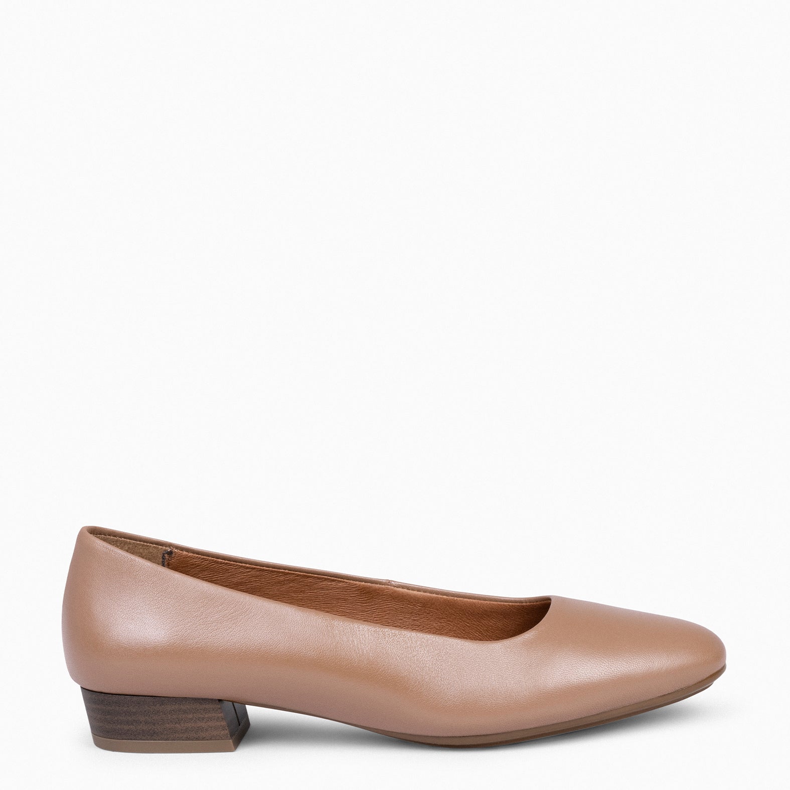 URBAN XS - Zapatos de tacón bajo de napa NUDE - miMaO ®