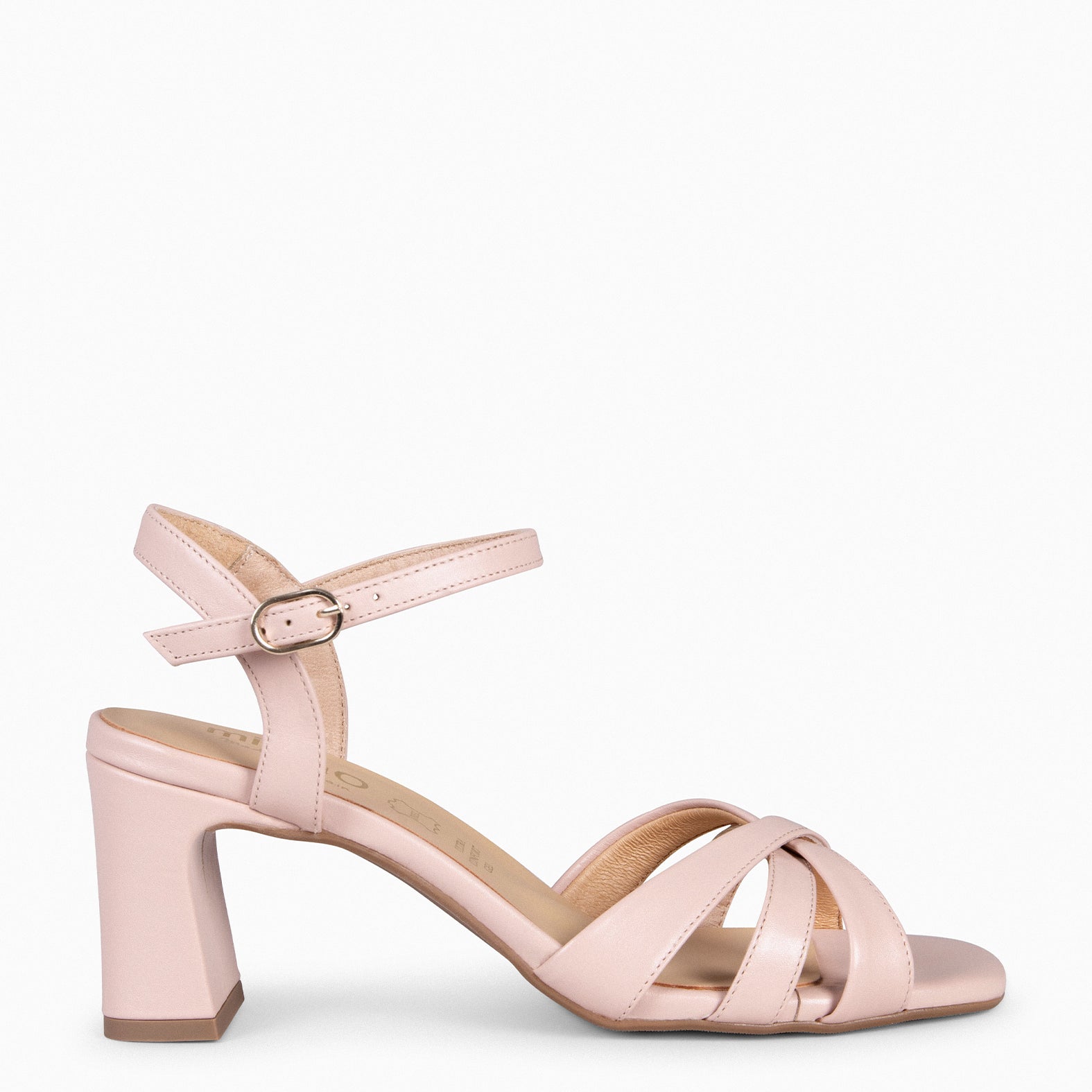 PAULA - Sandalias de fiesta con tacón NUDE - miMaO ®