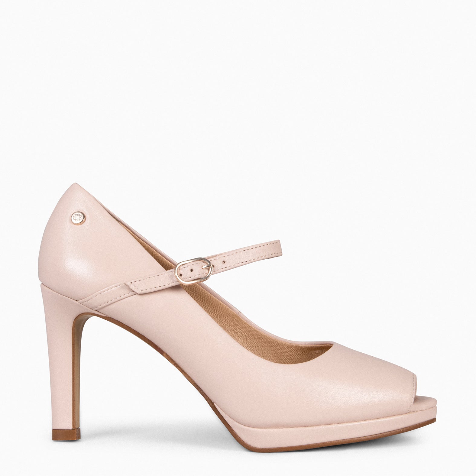 CASSIS - Zapato Peep Toe con correa NUDE - miMaO ®