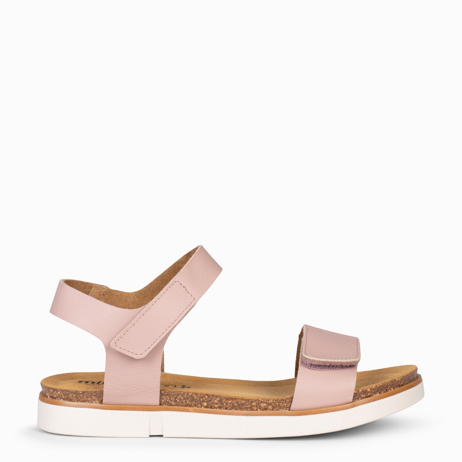 ARALIA - Sandalias planas con tiras de velcro NUDE - miMaO ®