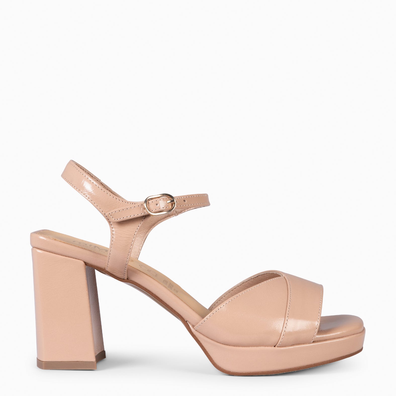MICHELLE - ZAPATOS DE MUJER TACÓN ANCHO NUDE - miMaO ®