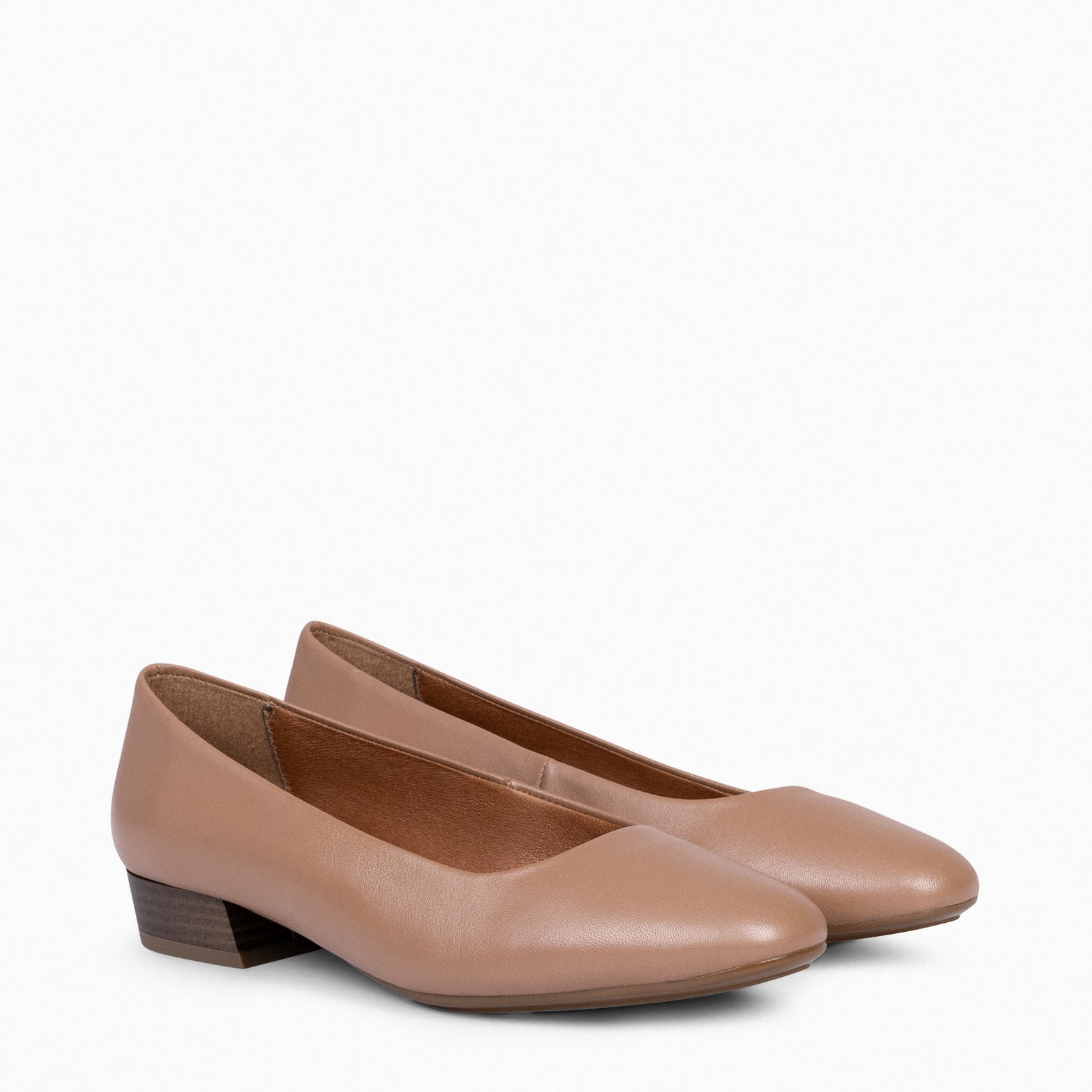 URBAN XS - Zapatos de tacón bajo de napa NUDE - miMaO ®