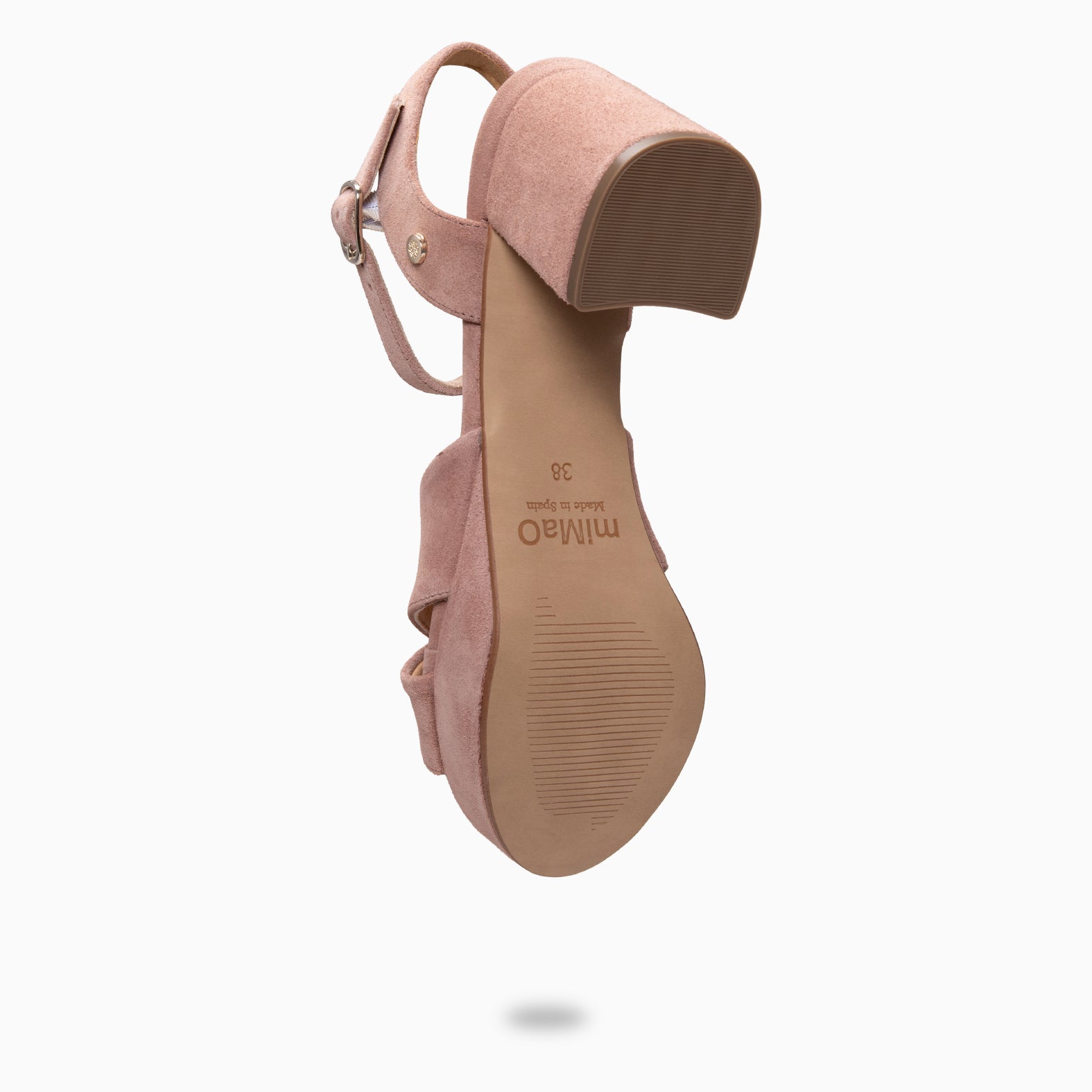 CERDEÑA - Sandalias de tacón ancho y plataforma ROSA PALO - miMaO ®