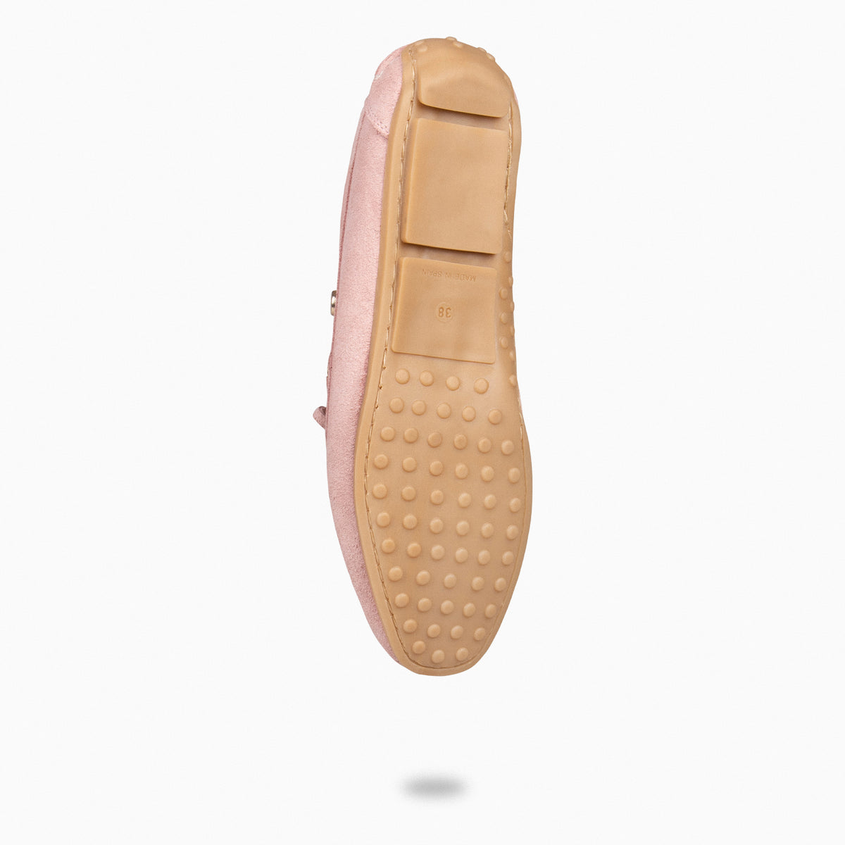 LAZO - Mocasines planos de mujer con plantilla extraíble NUDE