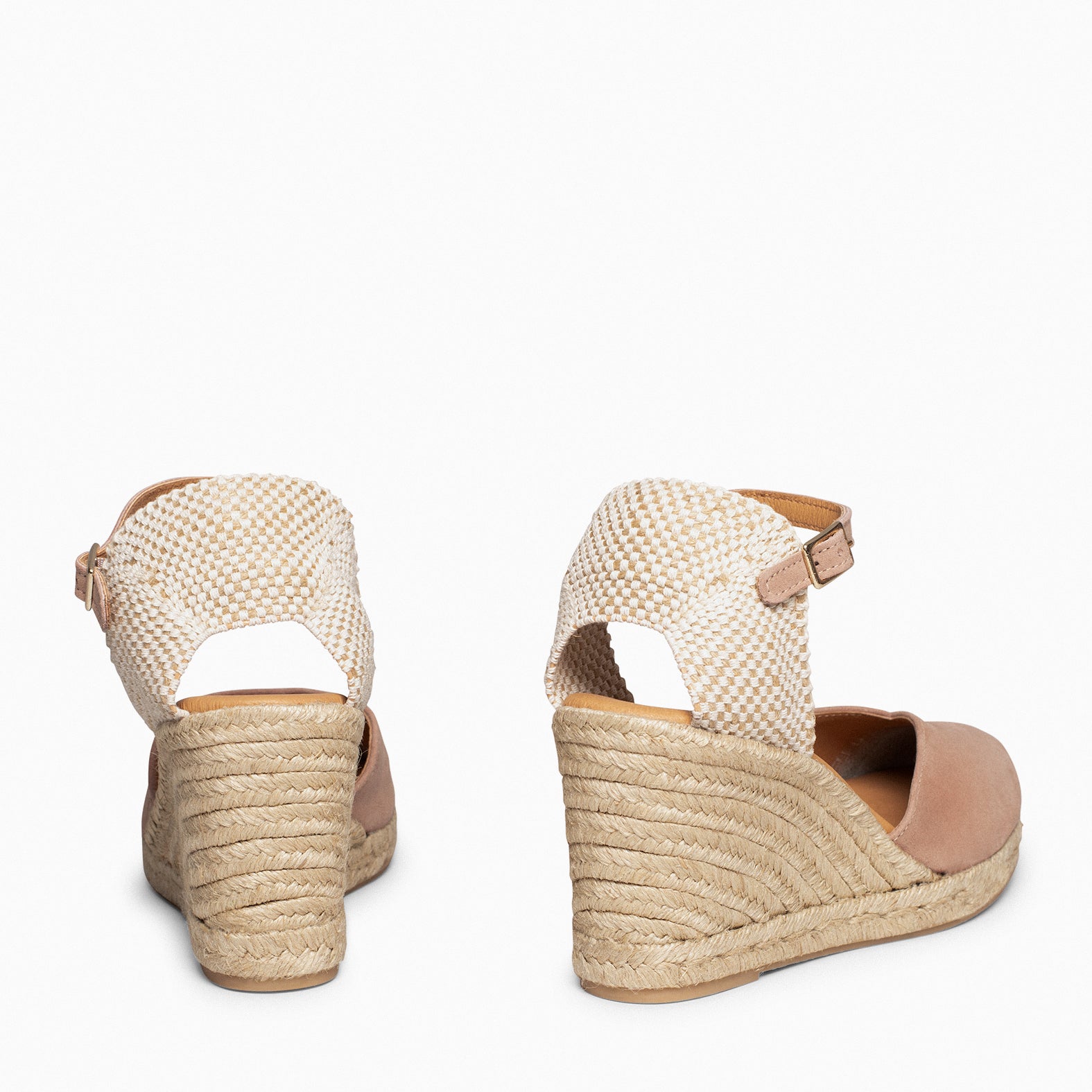 NERJA - Espadrilles à talon haut NUDE