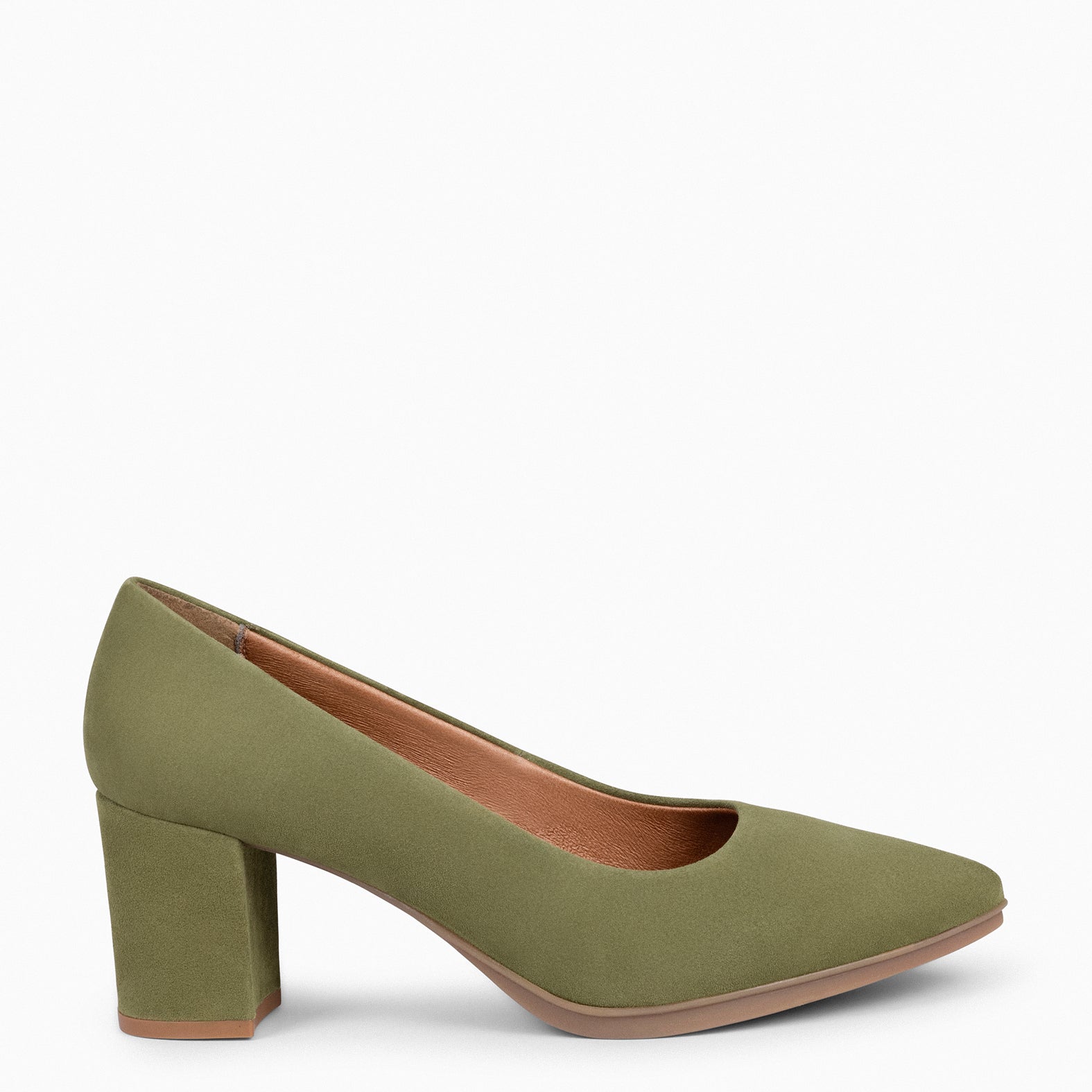 URBAN S - Zapatos de tacón medio de ante VERDE - miMaO ®