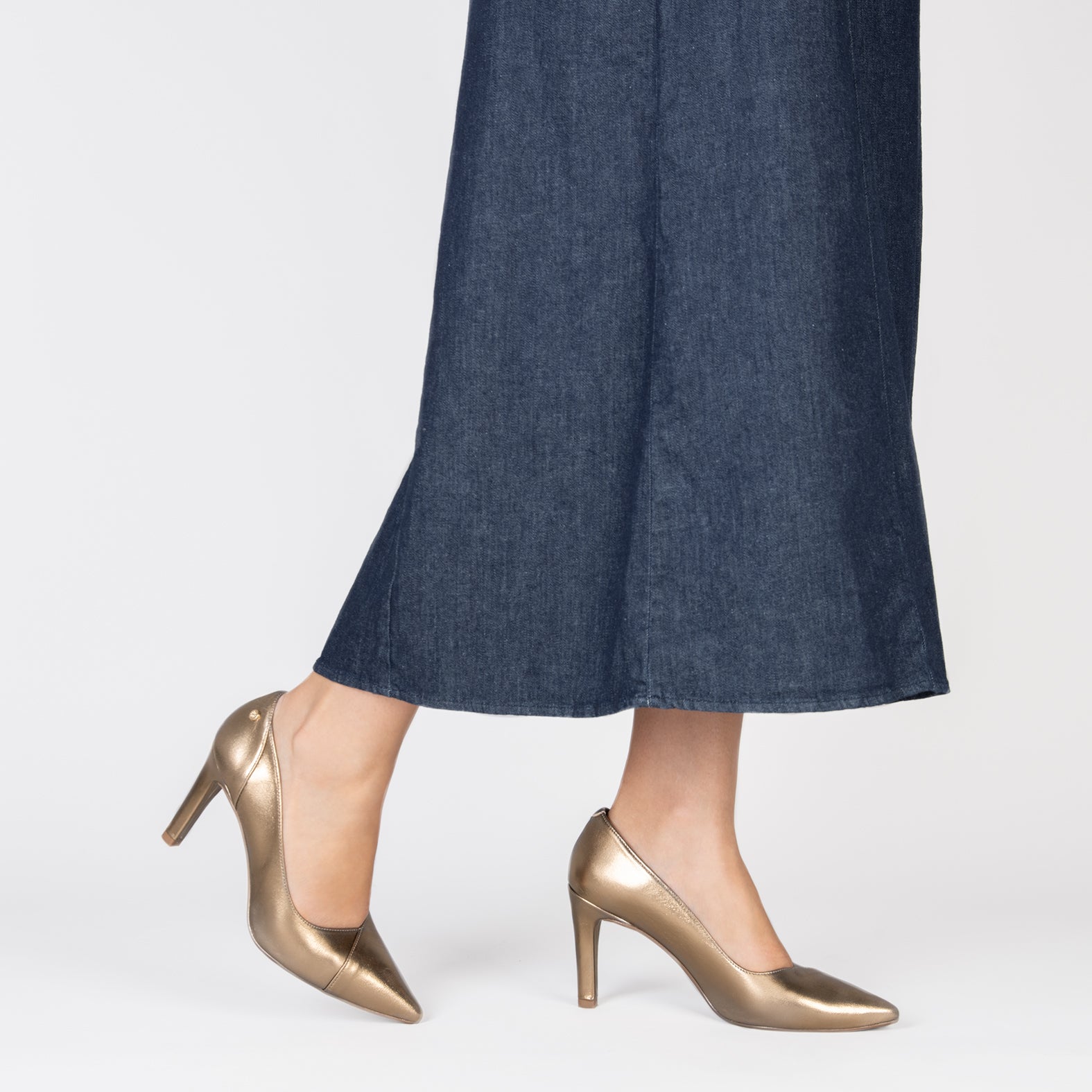 GLAM - Zapatos elegantes de tacón alto ORO - miMaO ®