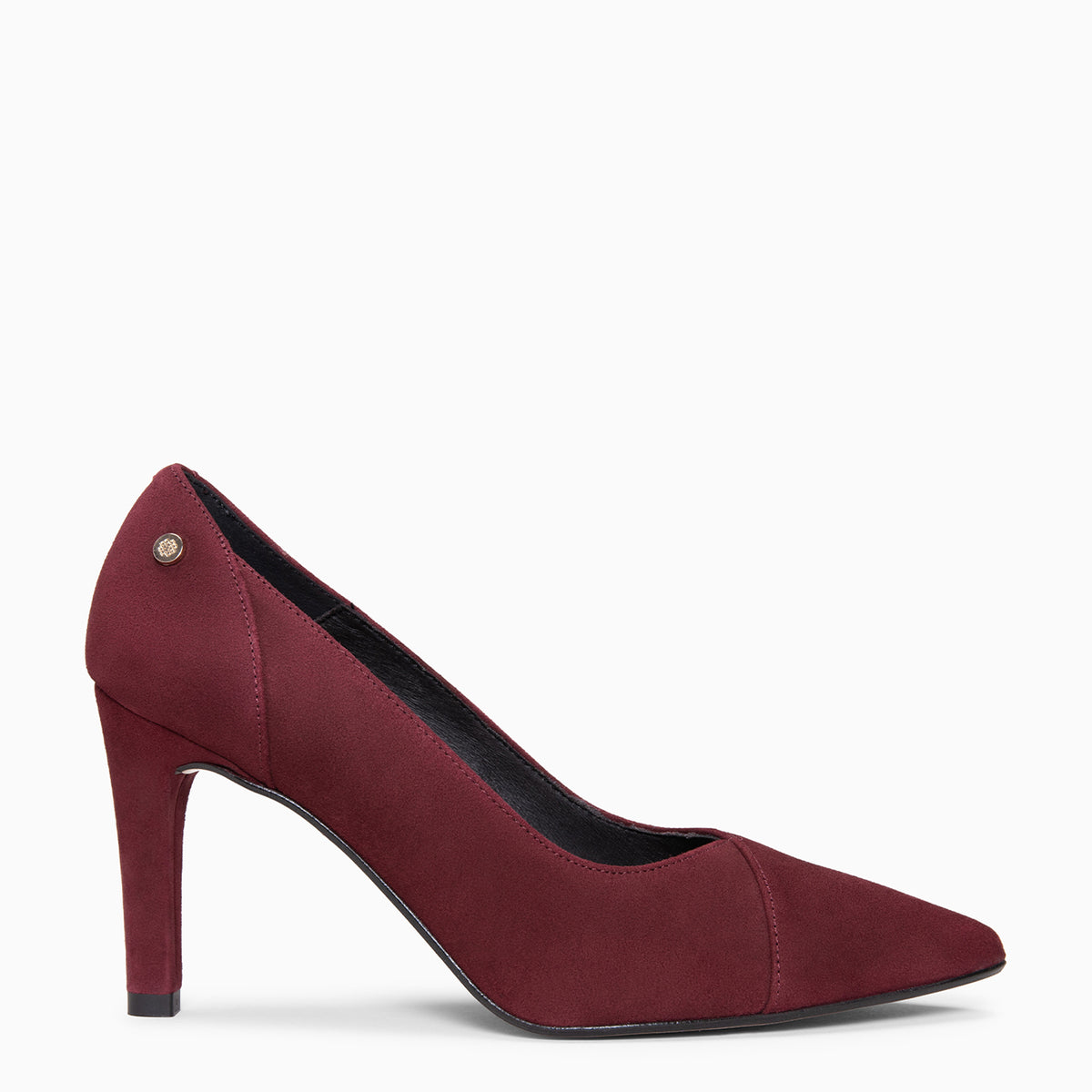GLAM - Suède pumps met hoge hak BORDEAUX