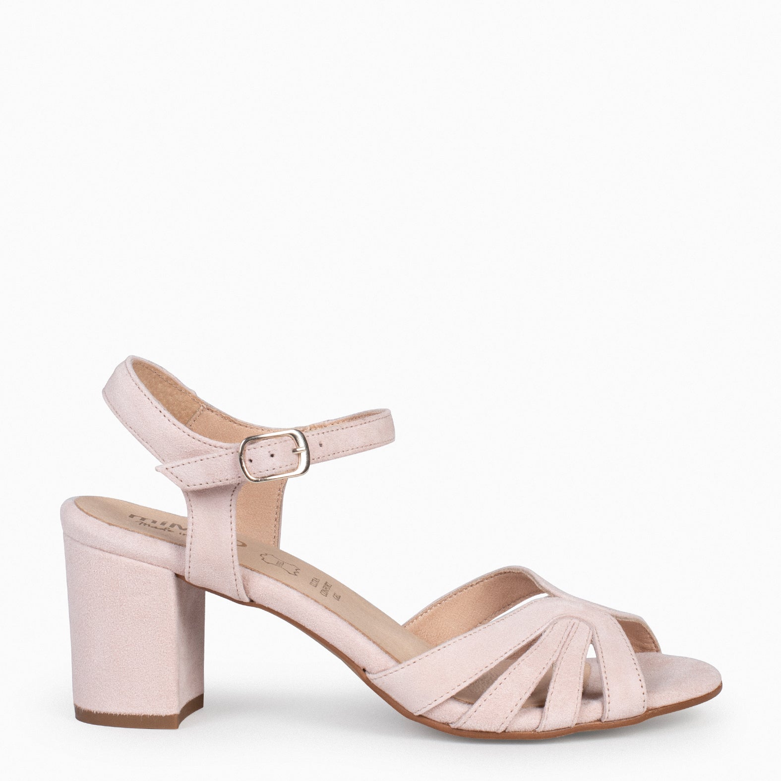 MUSE - NUDE BLOCK HEEL SANDALS