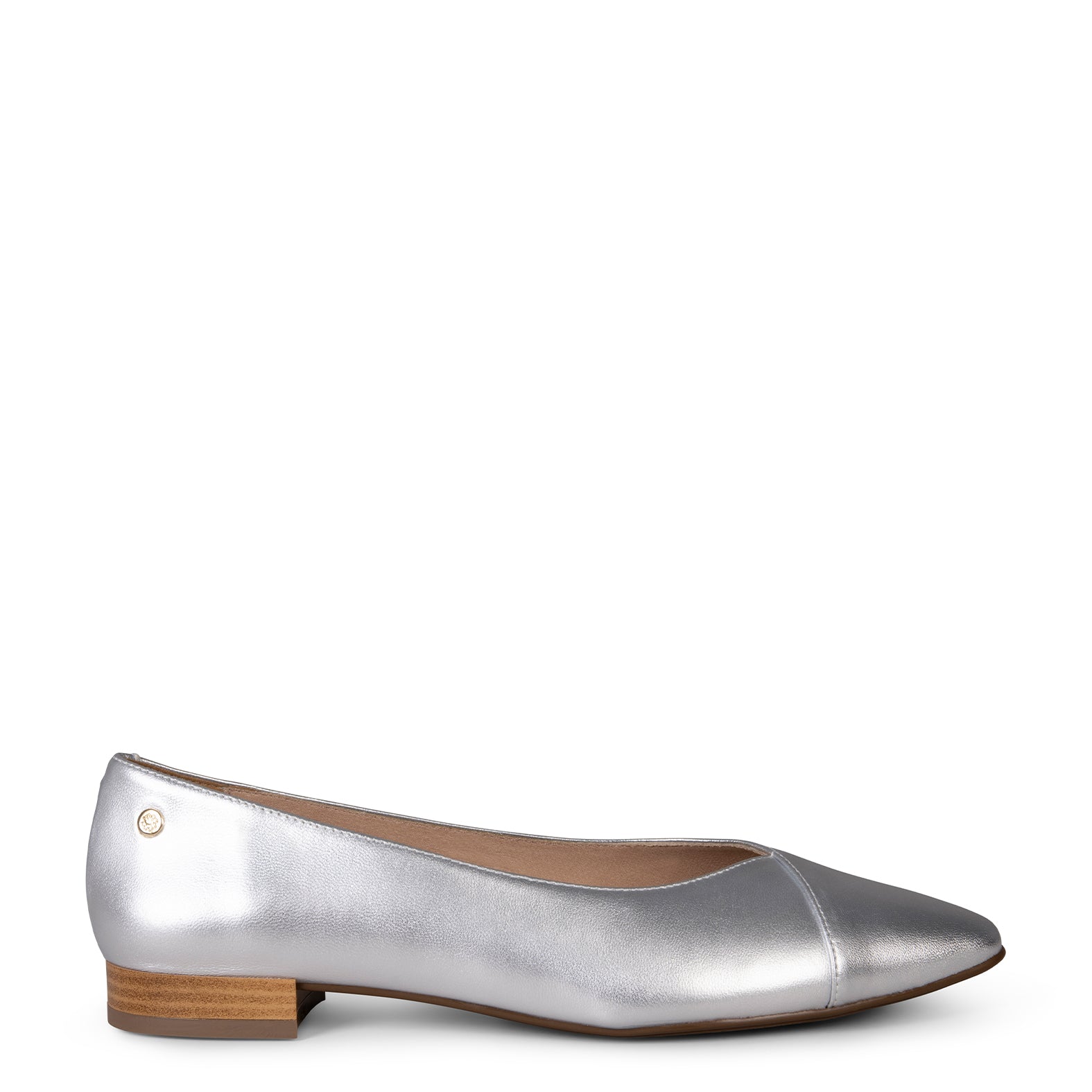 MARIE - Zapatos de tacón Bajo de punta fina PLATA - miMaO ®