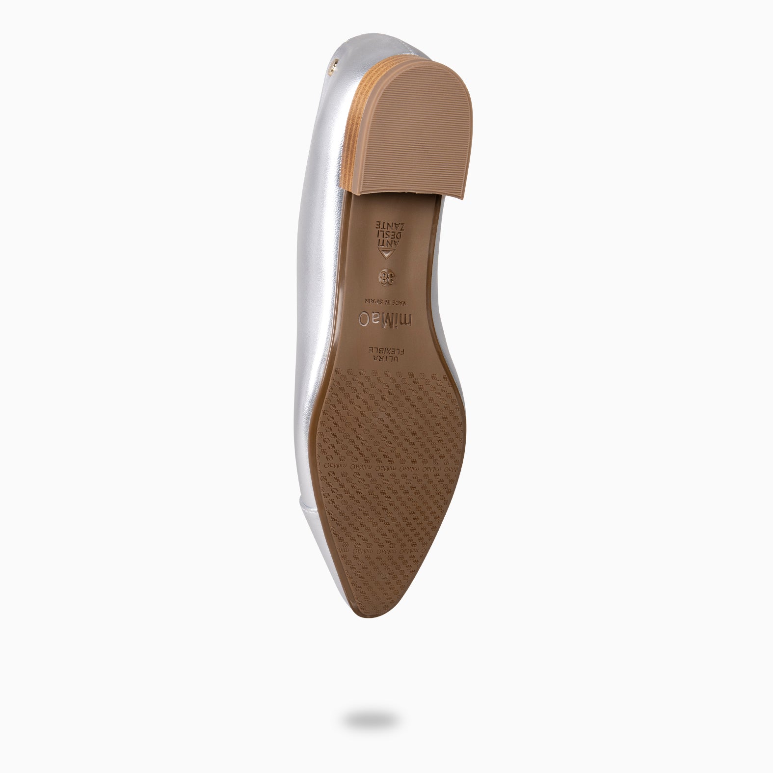 MARIE - Zapatos de tacón Bajo de punta fina PLATA - miMaO ®