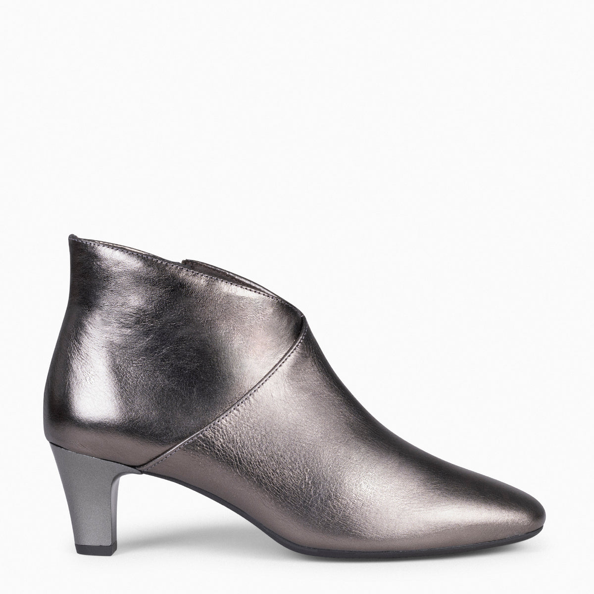 LADY - Botines napa mujer PLATA VIEJA