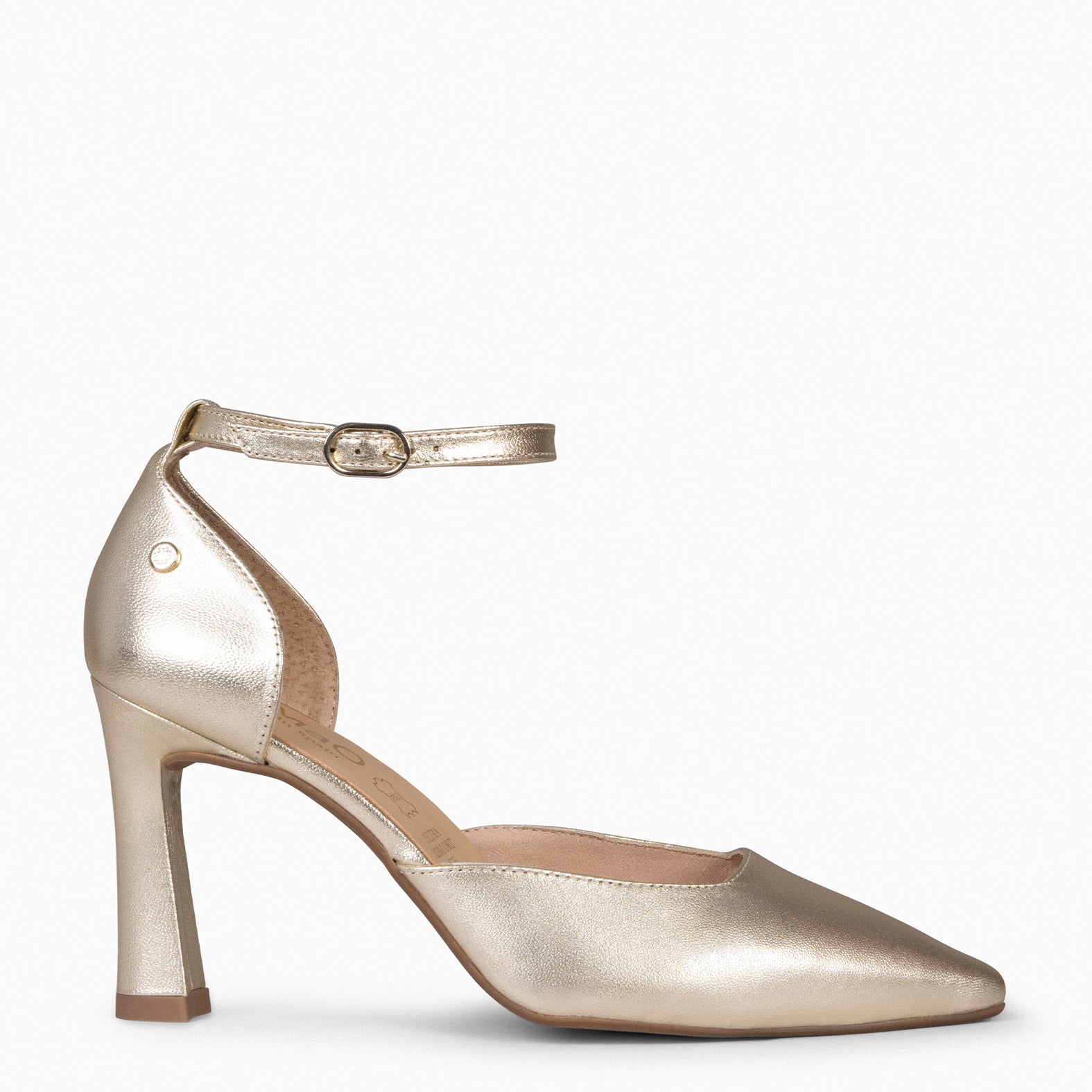 AINHOA - Zapato de tacón punta fina PLATINO - miMaO ®