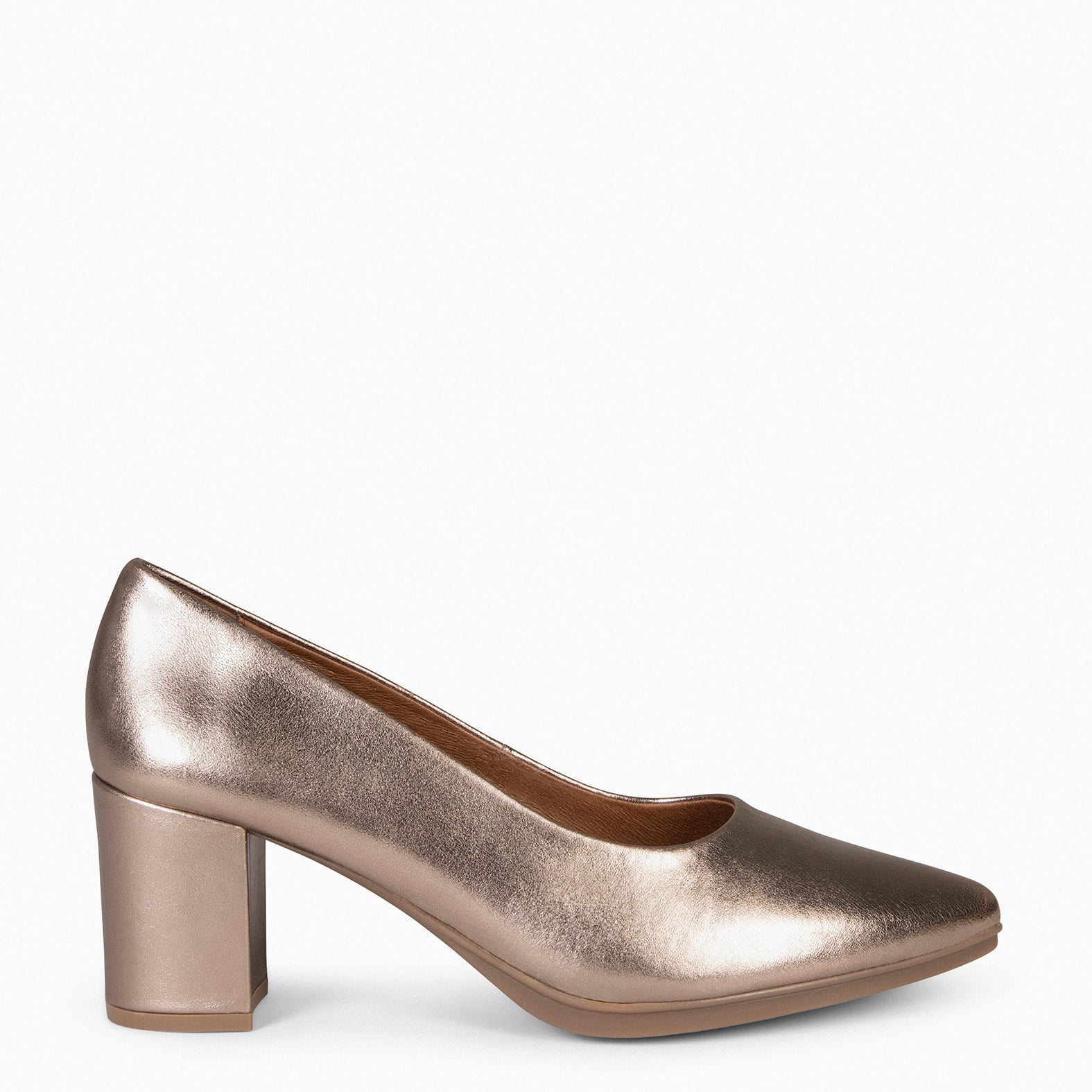 URBAN S SPLASH - Zapatos de piel metalizada PLATINO - miMaO ®