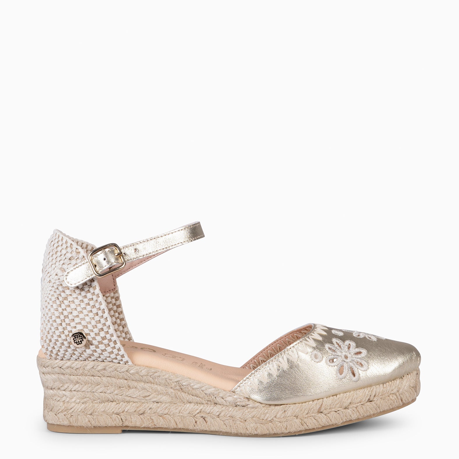 CASARES XS - Cuña bajo de esparto PLATINO - miMaO ®