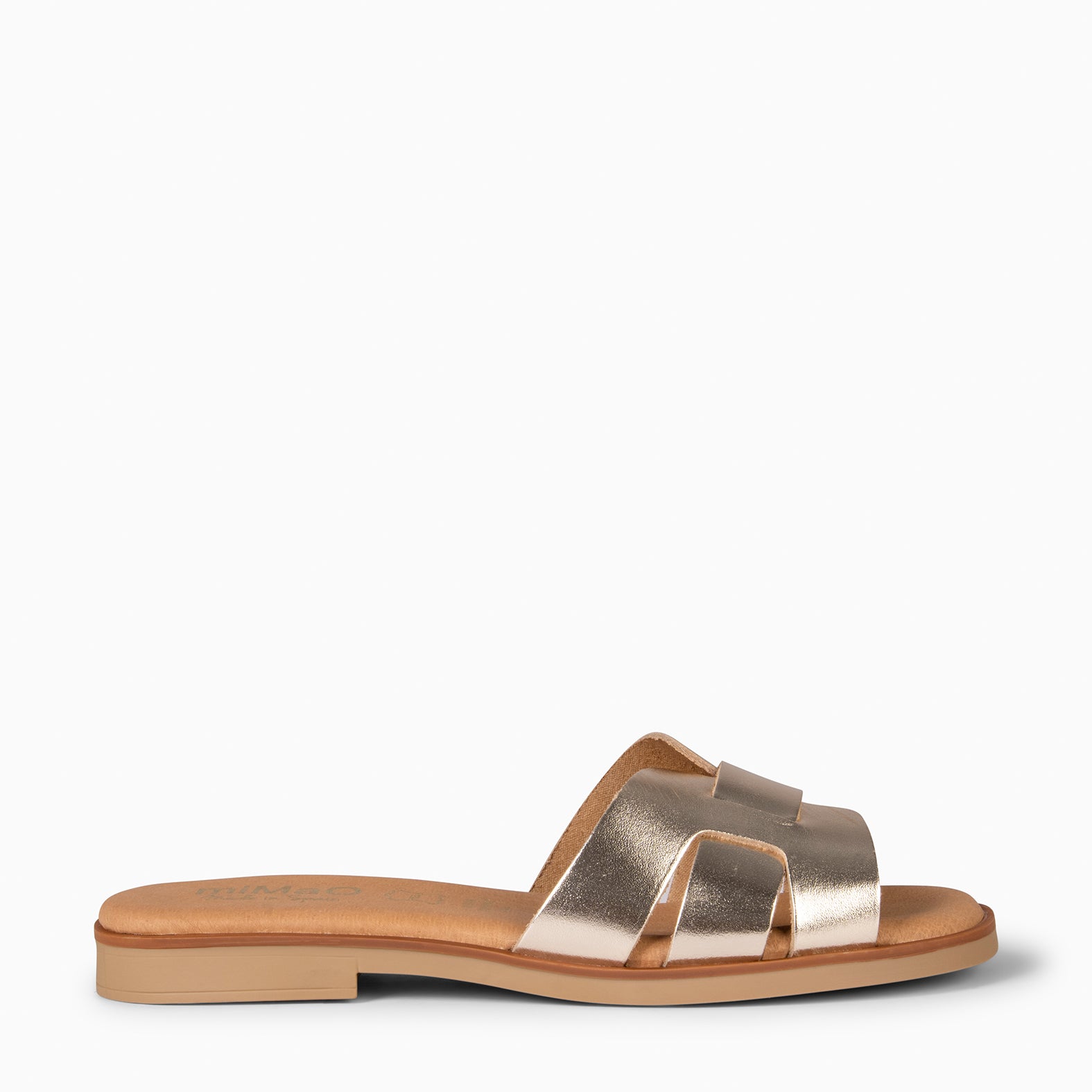 SIWA - Sandalia de piel PLATINO