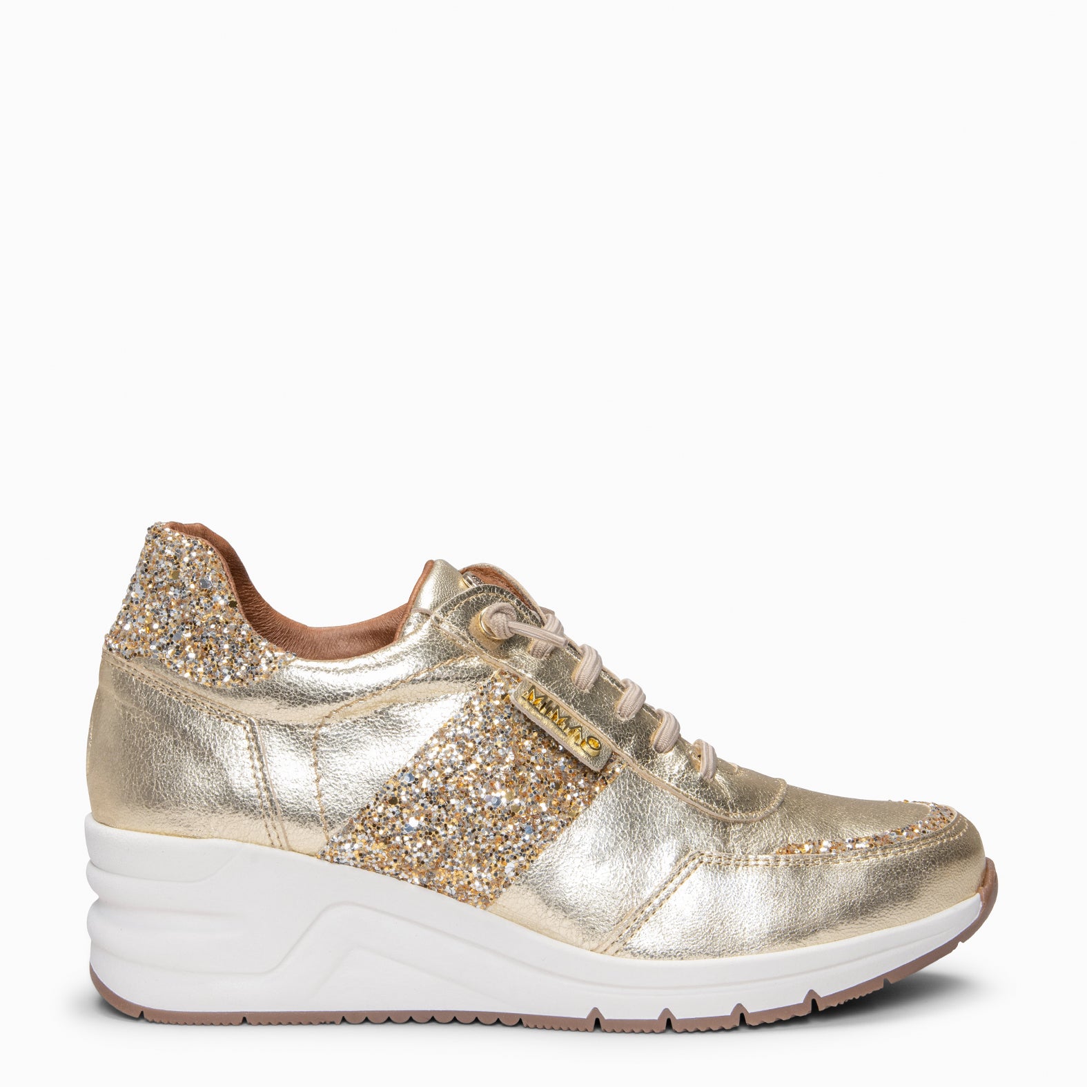 PAU - Zapatillas con cuña PLATINO - miMaO ®