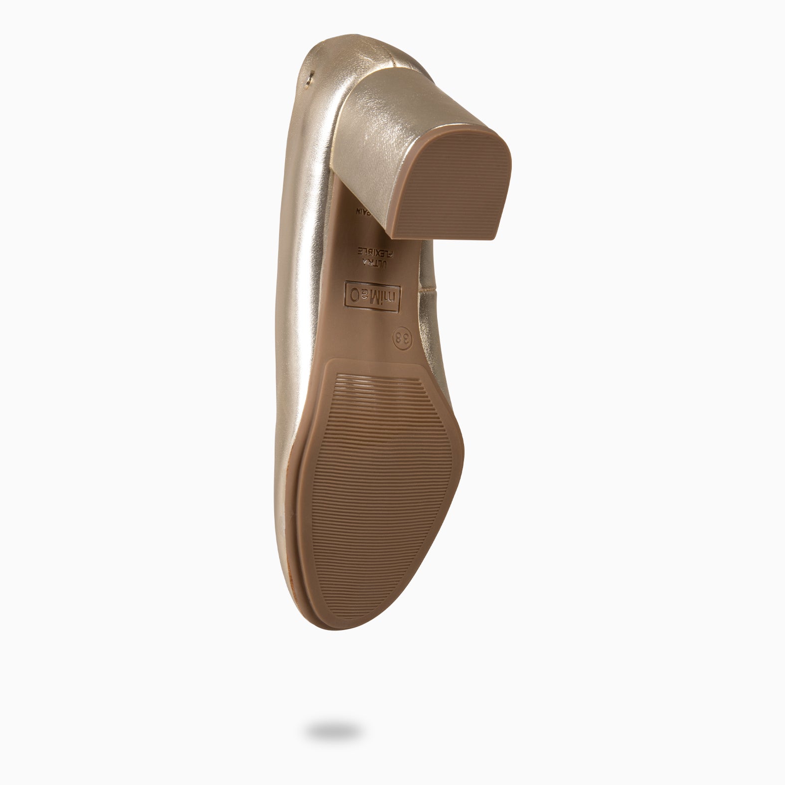 GRAN URBAN REDONDO – Zapatos de tacón medio de ante PLATINO - miMaO ®