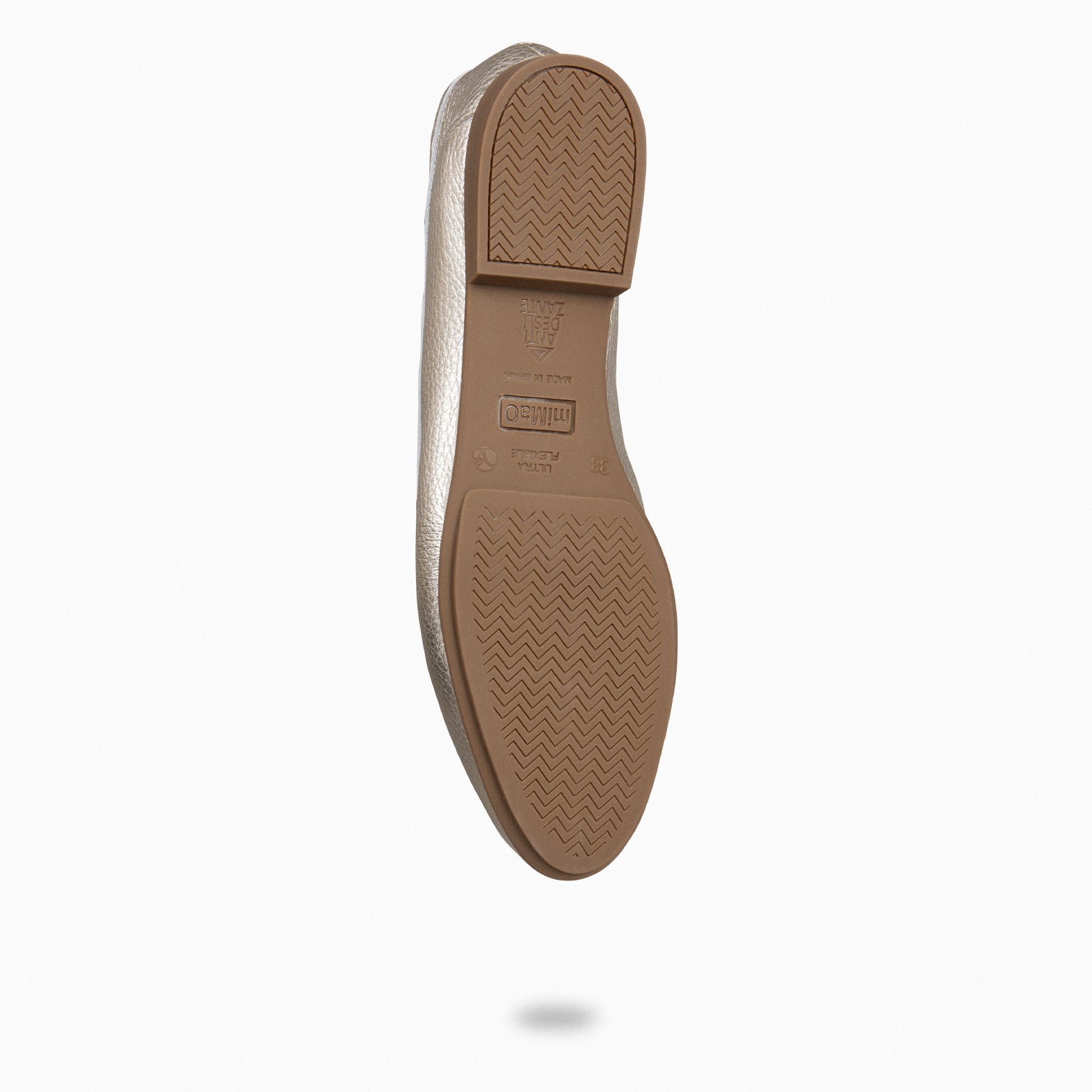 STYLE – Mocasines planos con adorno metalizado PLATINO - miMaO ®