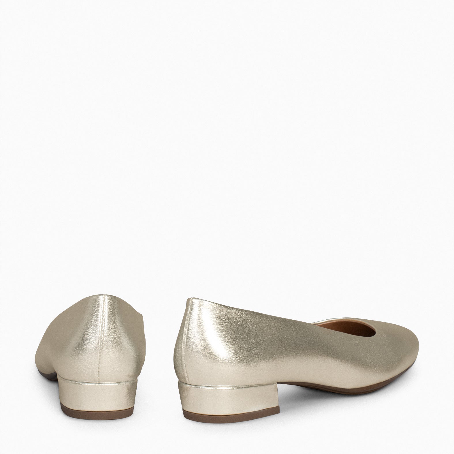 URBAN XS - Zapatos de tacón bajo de ante PLATINO - miMaO ®