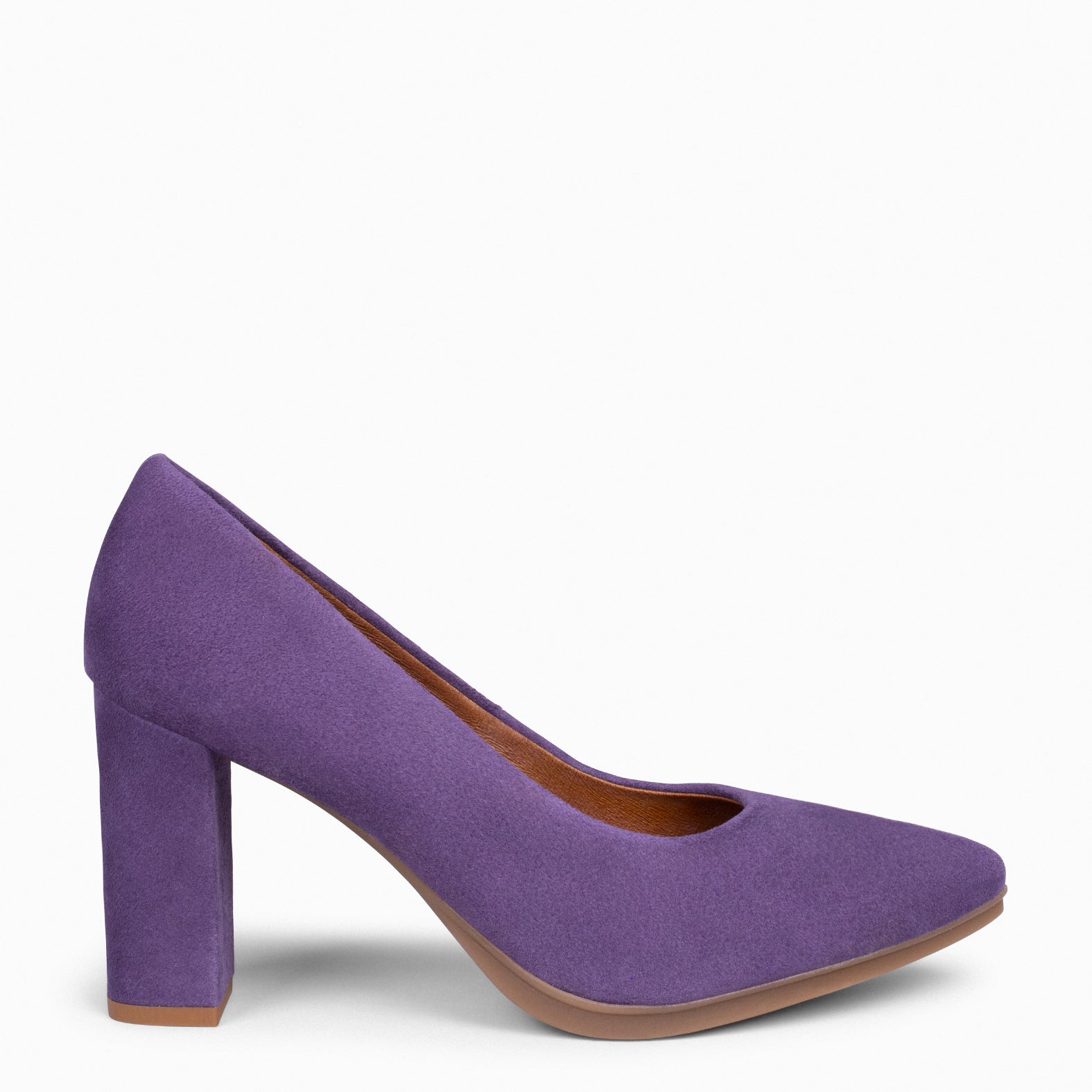 URBAN - PURPLE suede high-heeled shoes