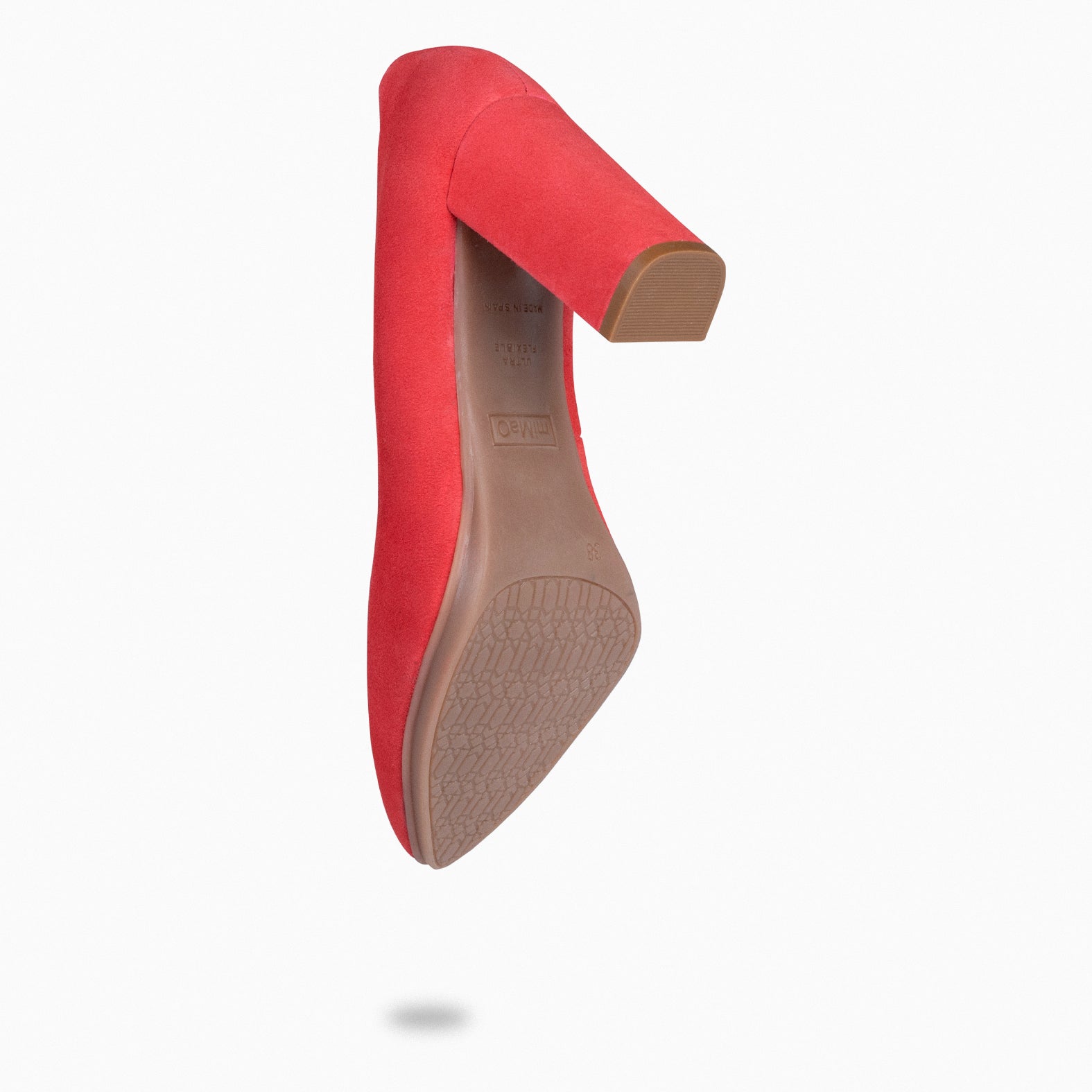 URBAN – Zapatos de tacón alto de ante ROJO - miMaO ®