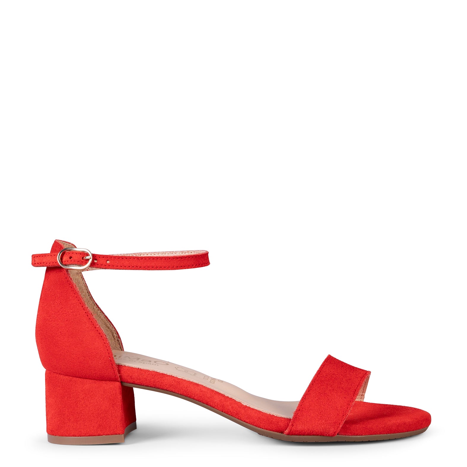 BEATRIZ – Sandalias de tacón ancho ROJO - miMaO ®