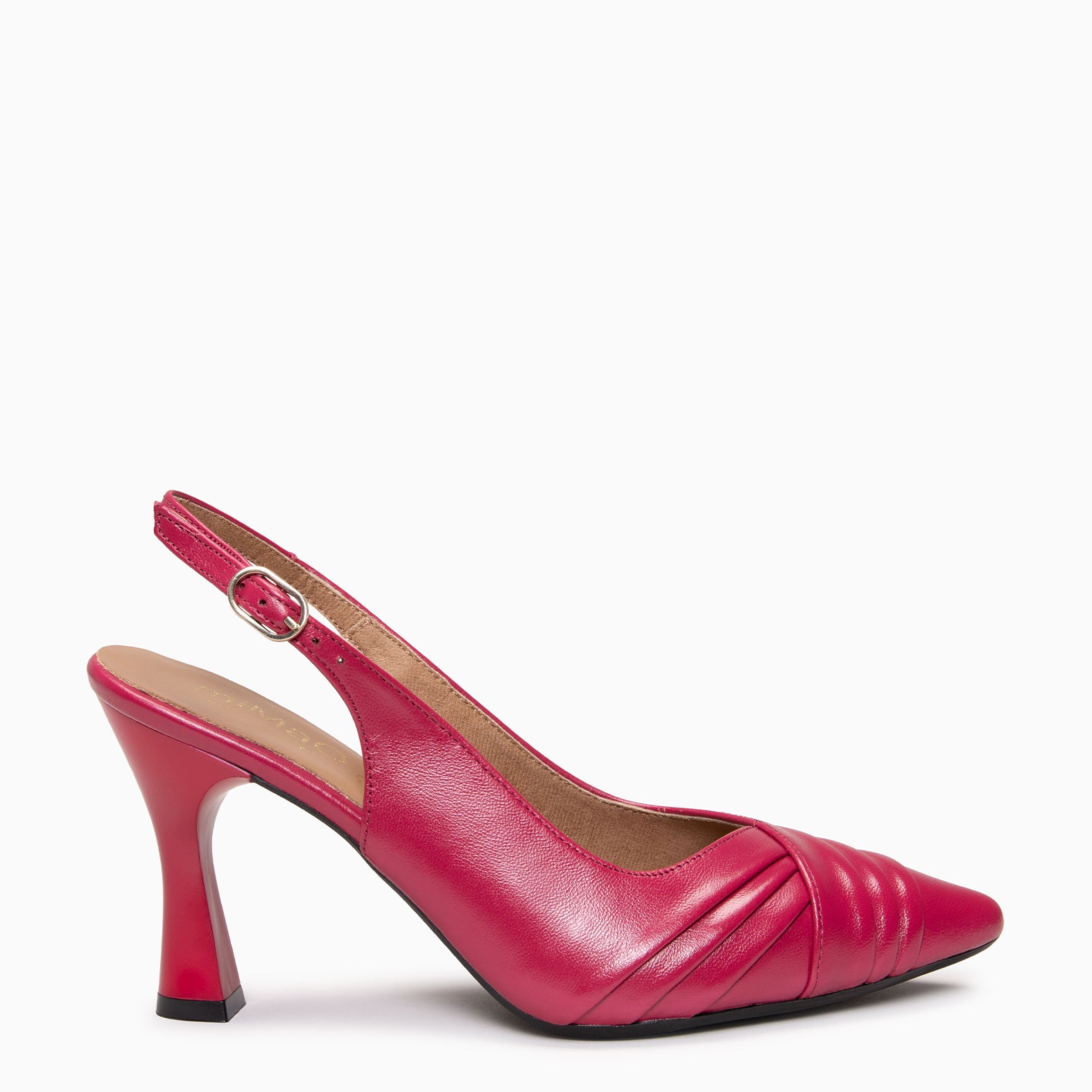 CARLA - Zapato de tacón alto destalonado CEREZA - miMaO ®