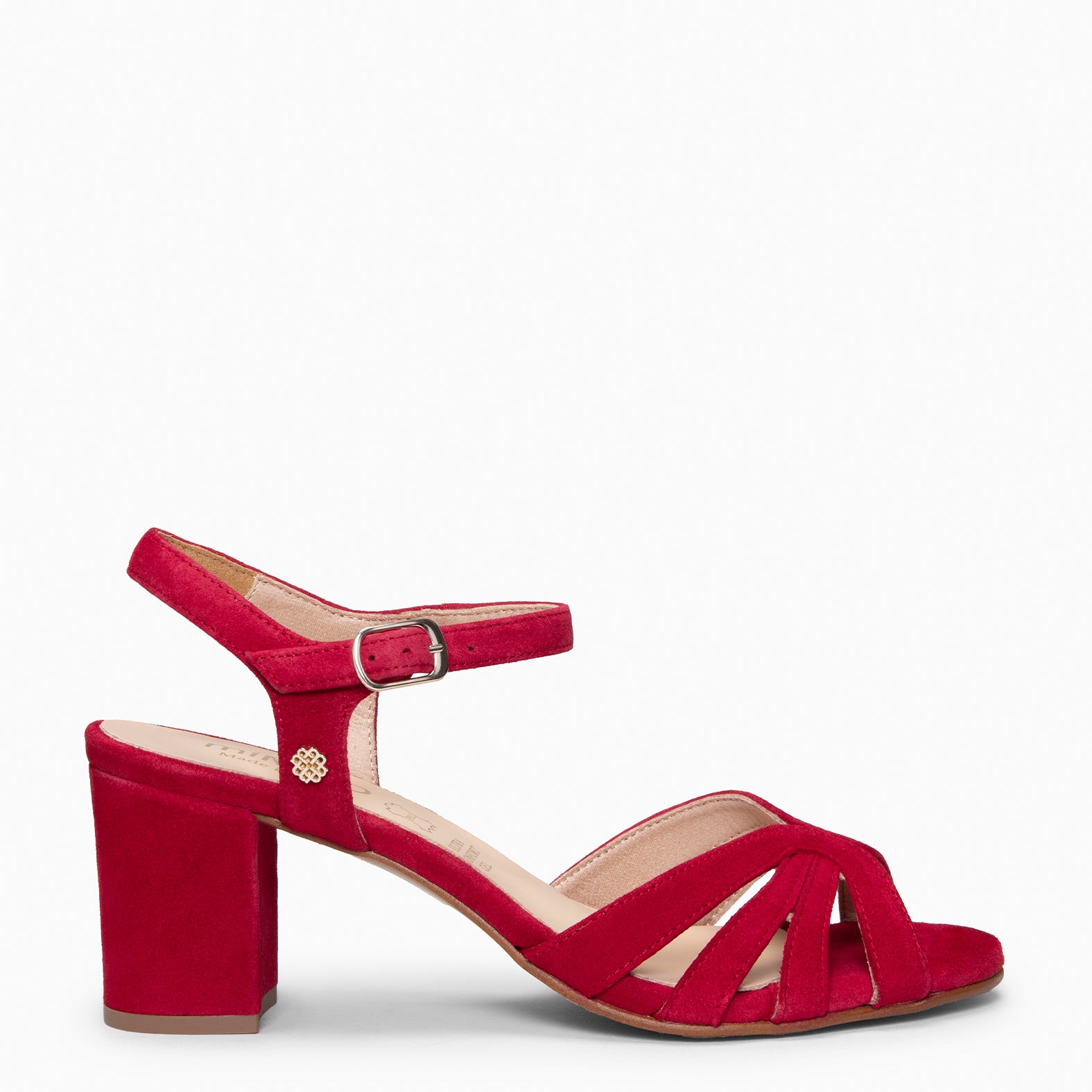 MUSA – Sandalias de Tacón ancho ROJO - miMaO ®
