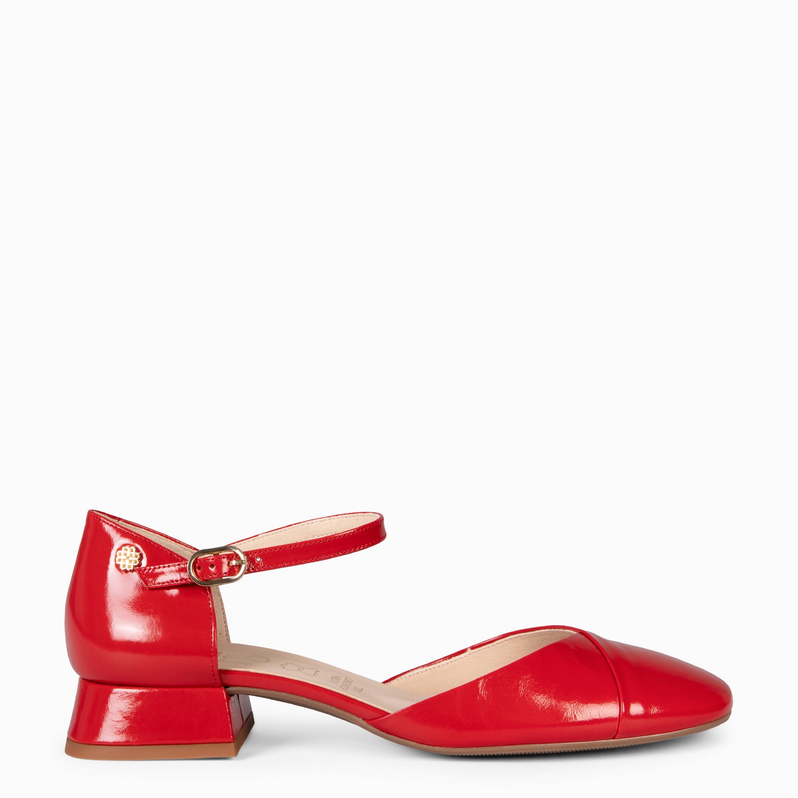 EMILY - ZAPATOS DE TACÓN BAJO ROJO - miMaO ®