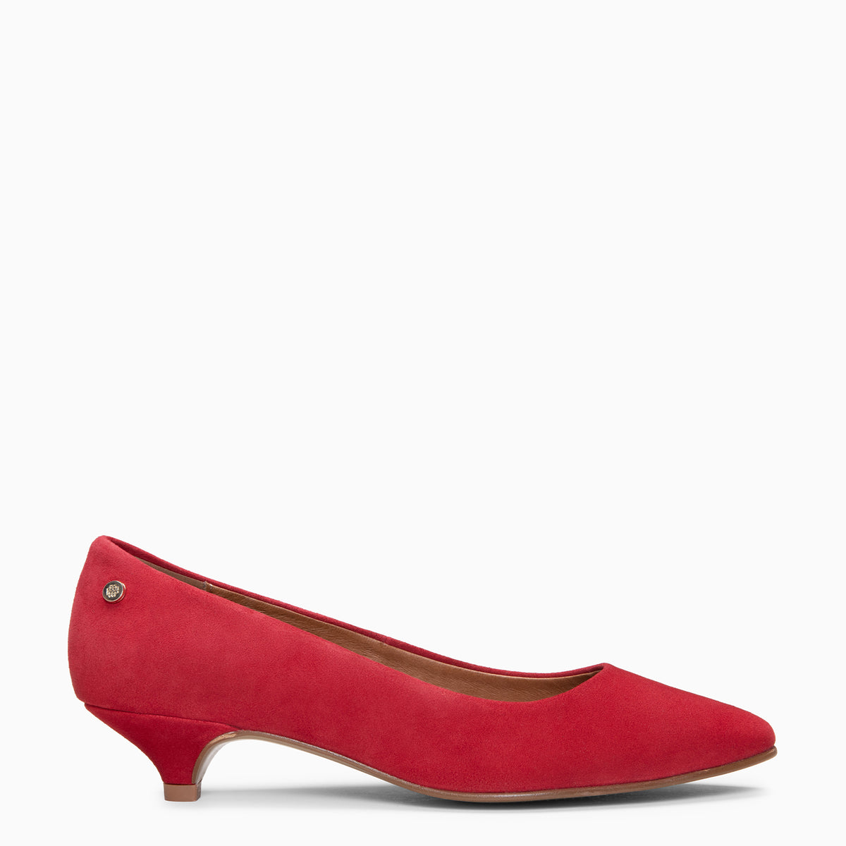 URBAN MINI - RED suede low heel pumps