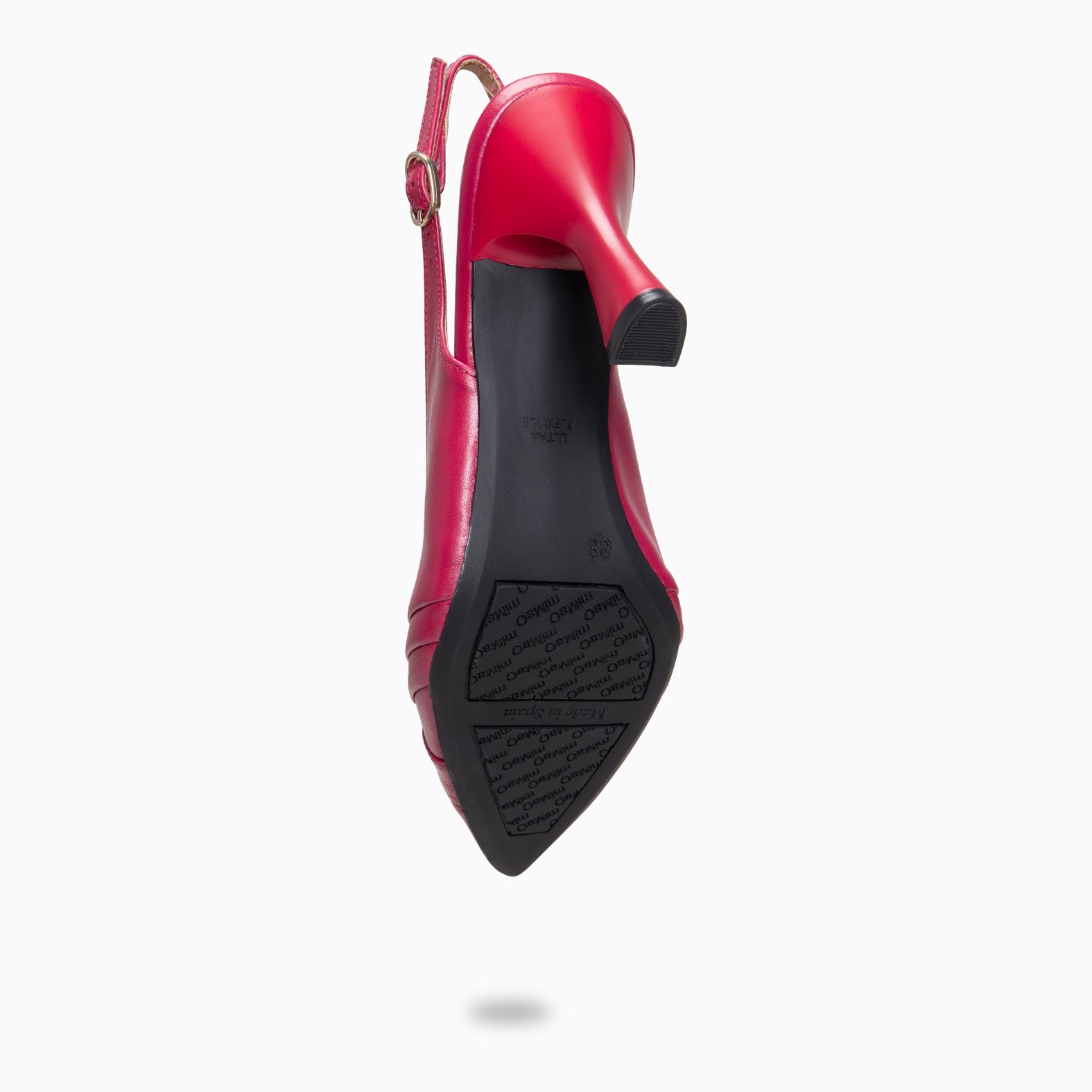 CARLA - Zapato de tacón alto destalonado CEREZA - miMaO ®