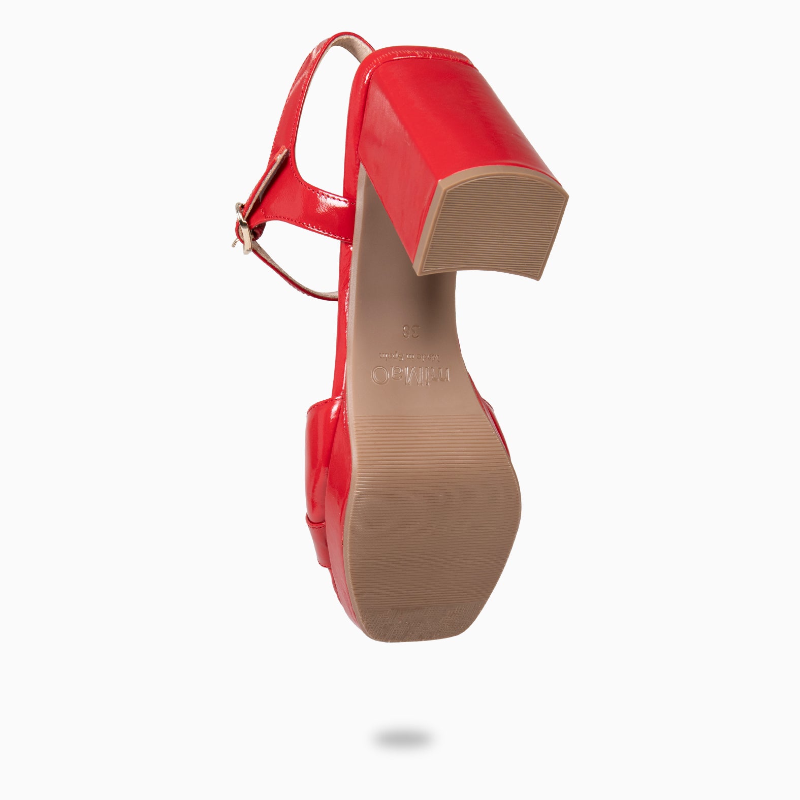 MICHELLE - ZAPATOS DE DE MUJER DE TACÓN ANCHO ROJO - miMaO ®