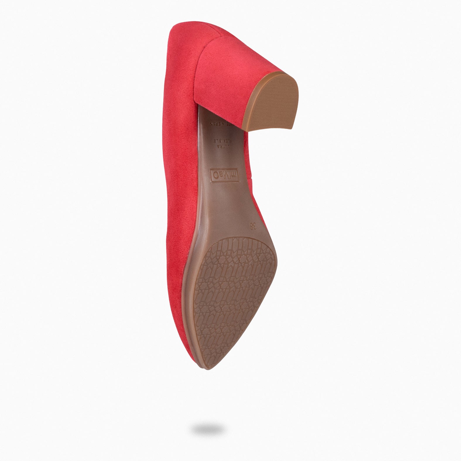 URBAN S - Zapato de tacón medio ante ROJO - miMaO ®