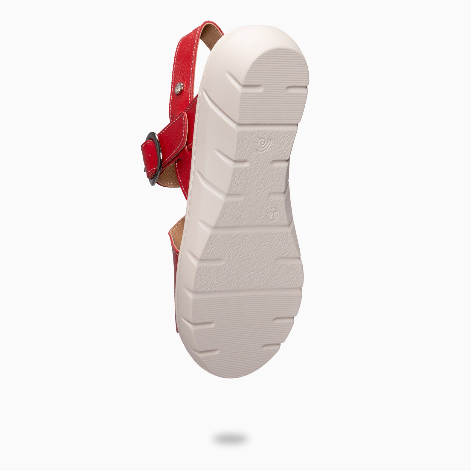 NATURA - RED SANDALS WITH REMOVABLE INSOLE