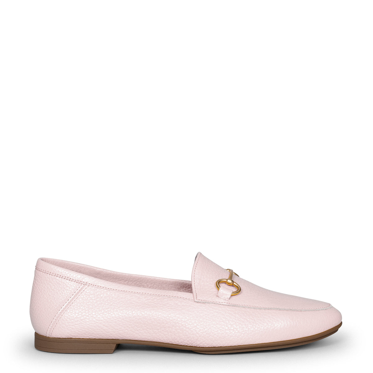 STYLE – Mocasines planos con adorno metalizado ROSA