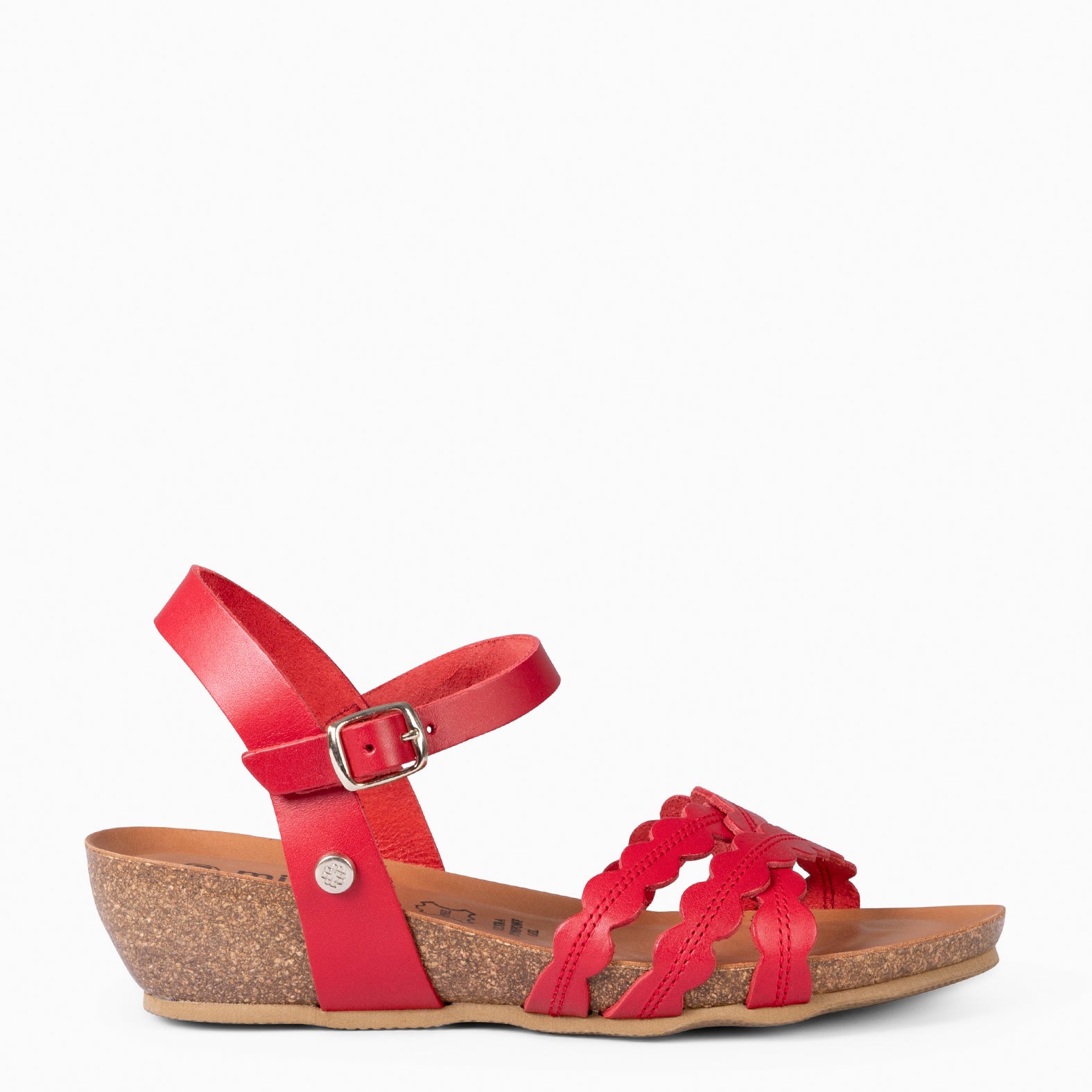 MALTA - SANDALIA BIO CON CUÑA ROUGE - miMaO ®